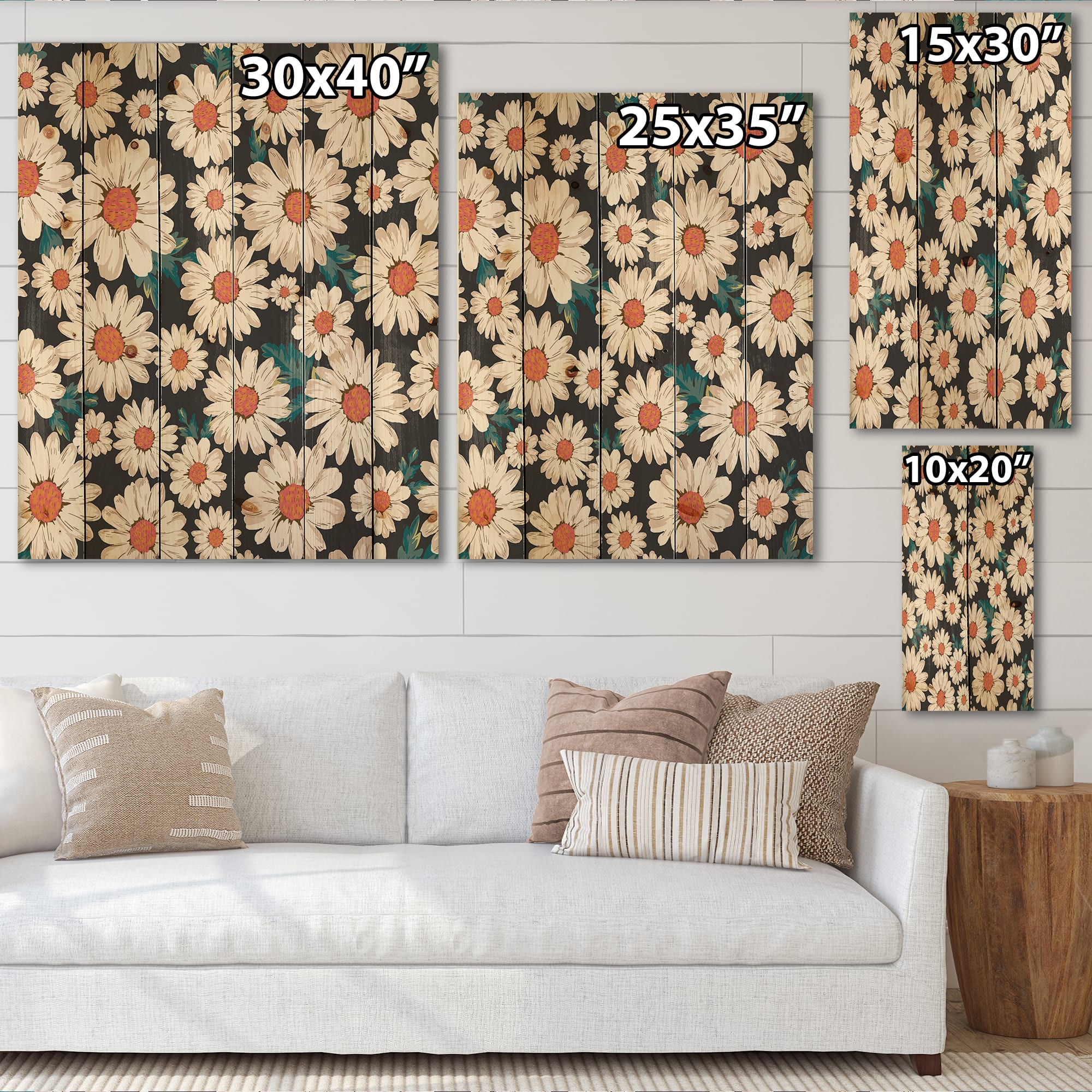 Designart - Abundance of White Daisy Flowers
