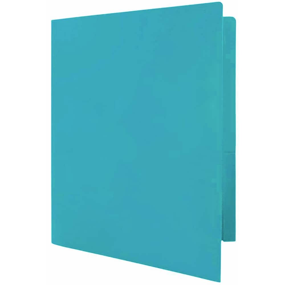 JAM Paper Heavy Duty Plastic 2-Pocket Folders, 6ct.