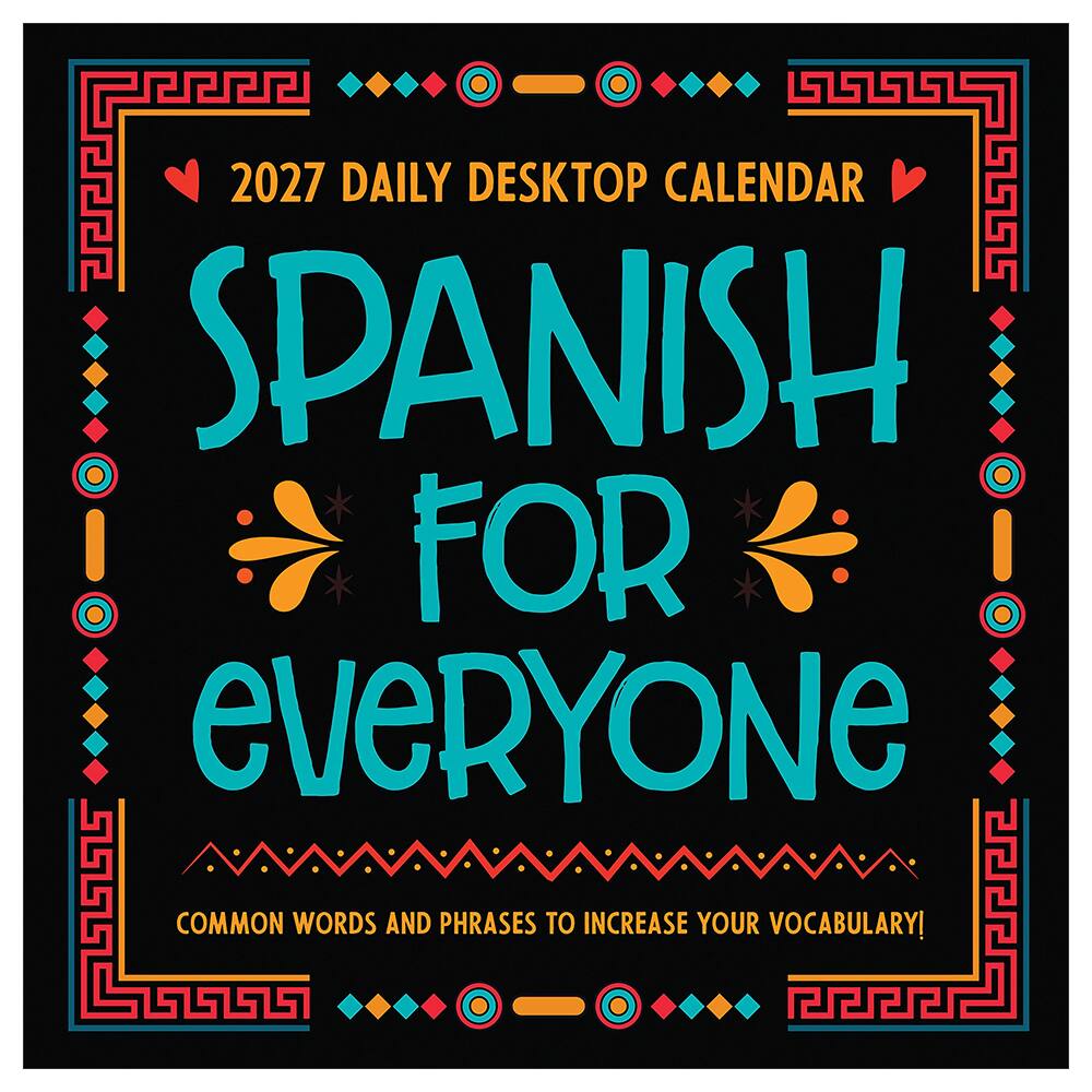 2027 Spanish Words Daily Desktop Calendar