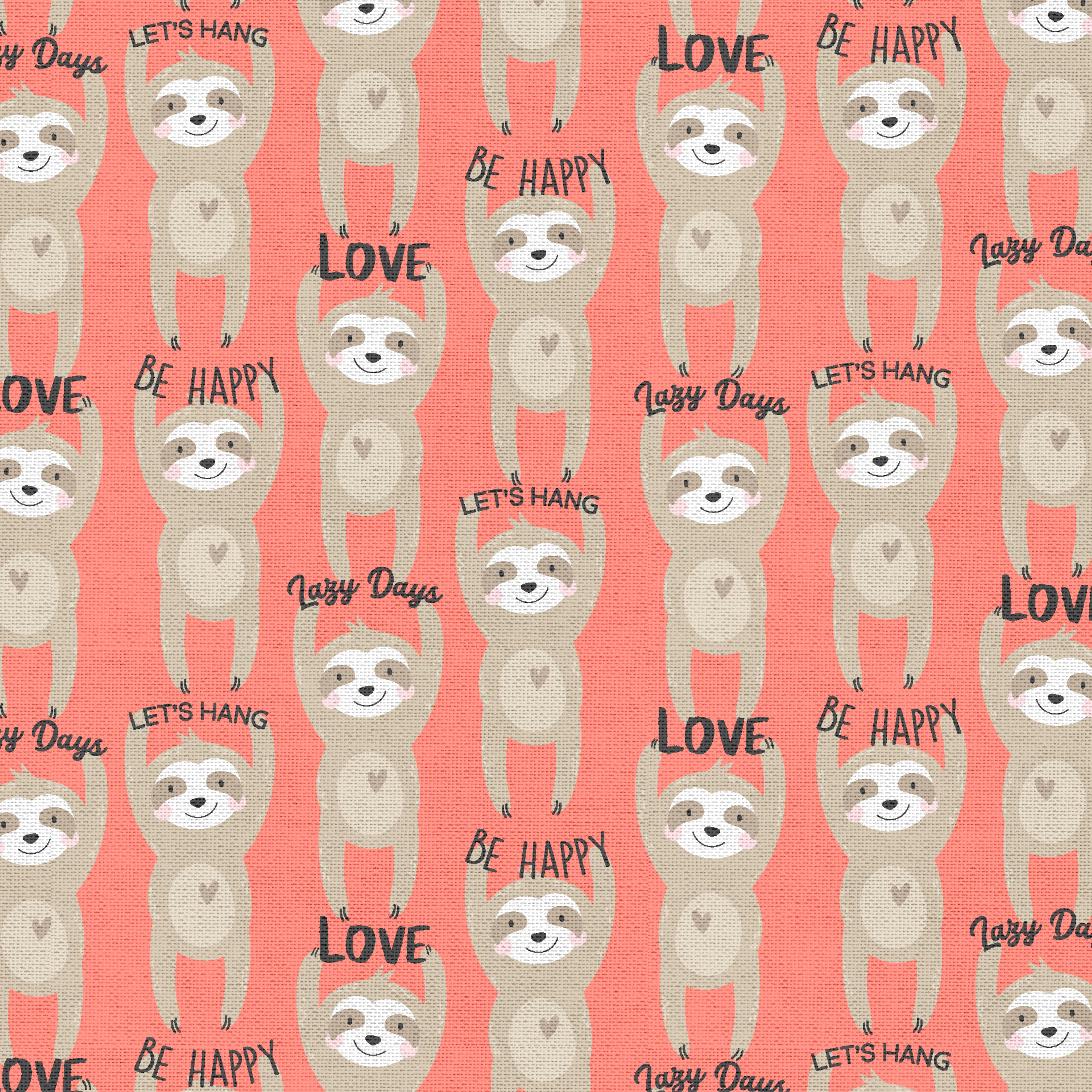 Sloth Themed Fabric Bundles by Loops & Threads™