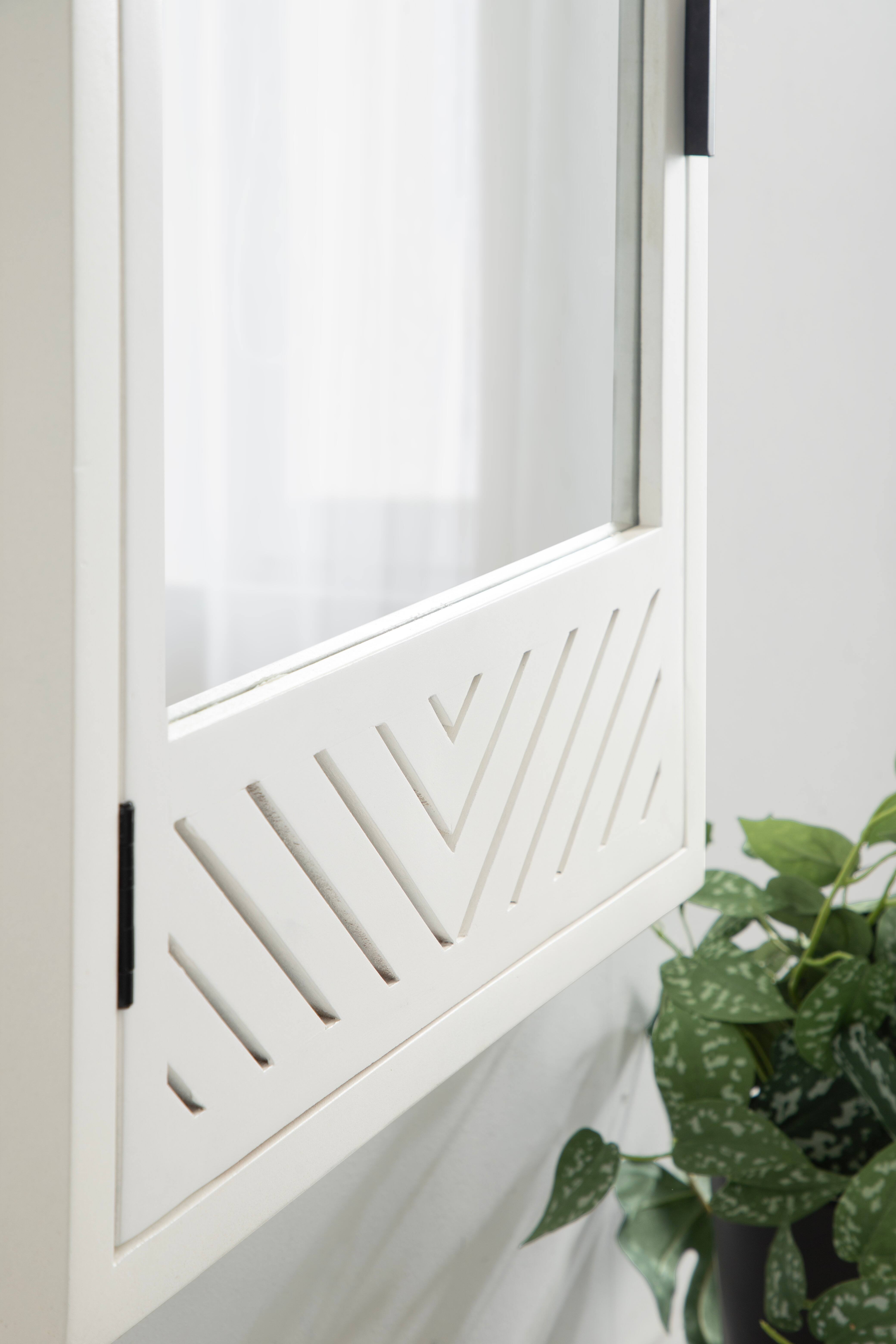 Kate and Laurel Mezzeta Bathroom Cabinet with Mirror