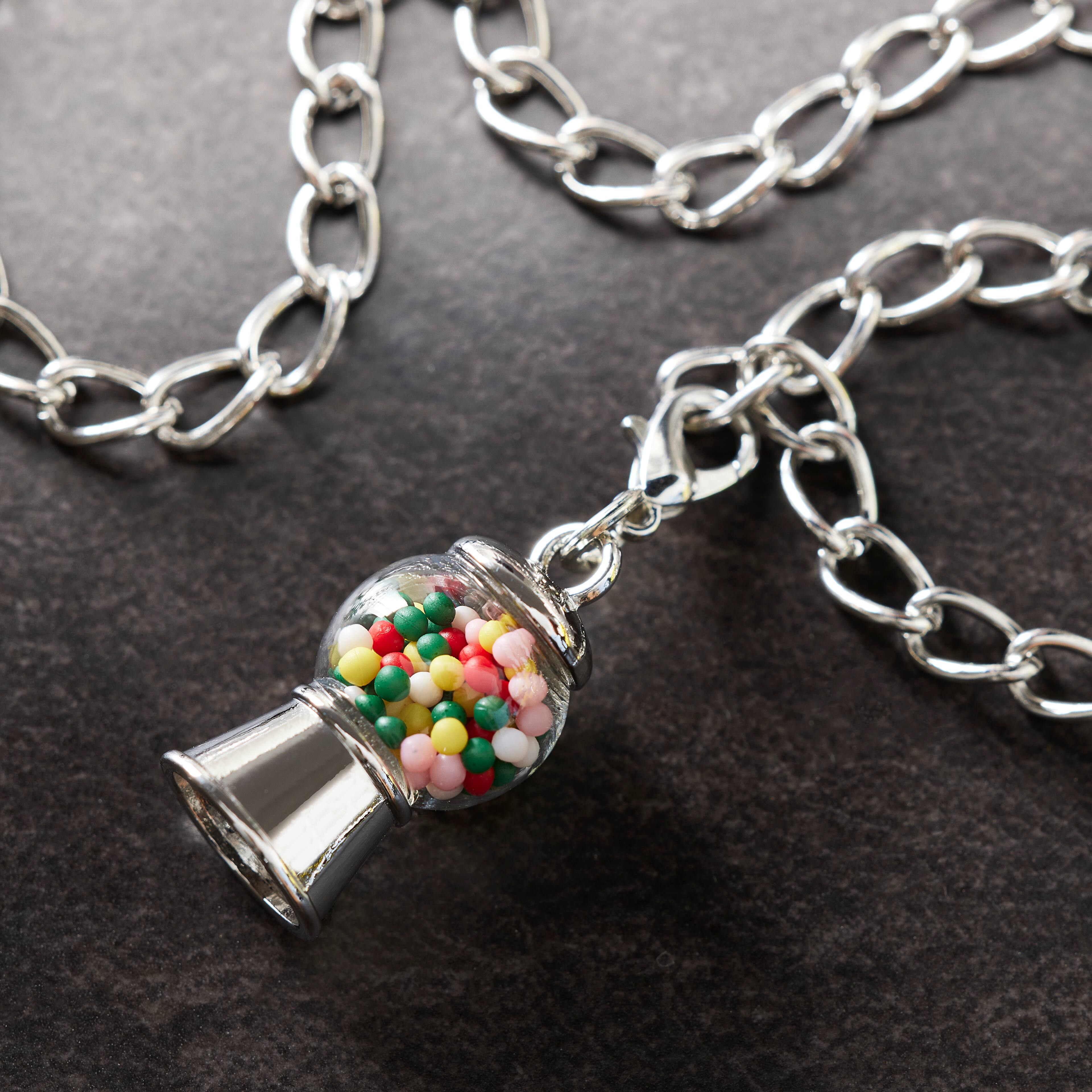 Rhodium Gumball Machine Charm by Bead Landing™
