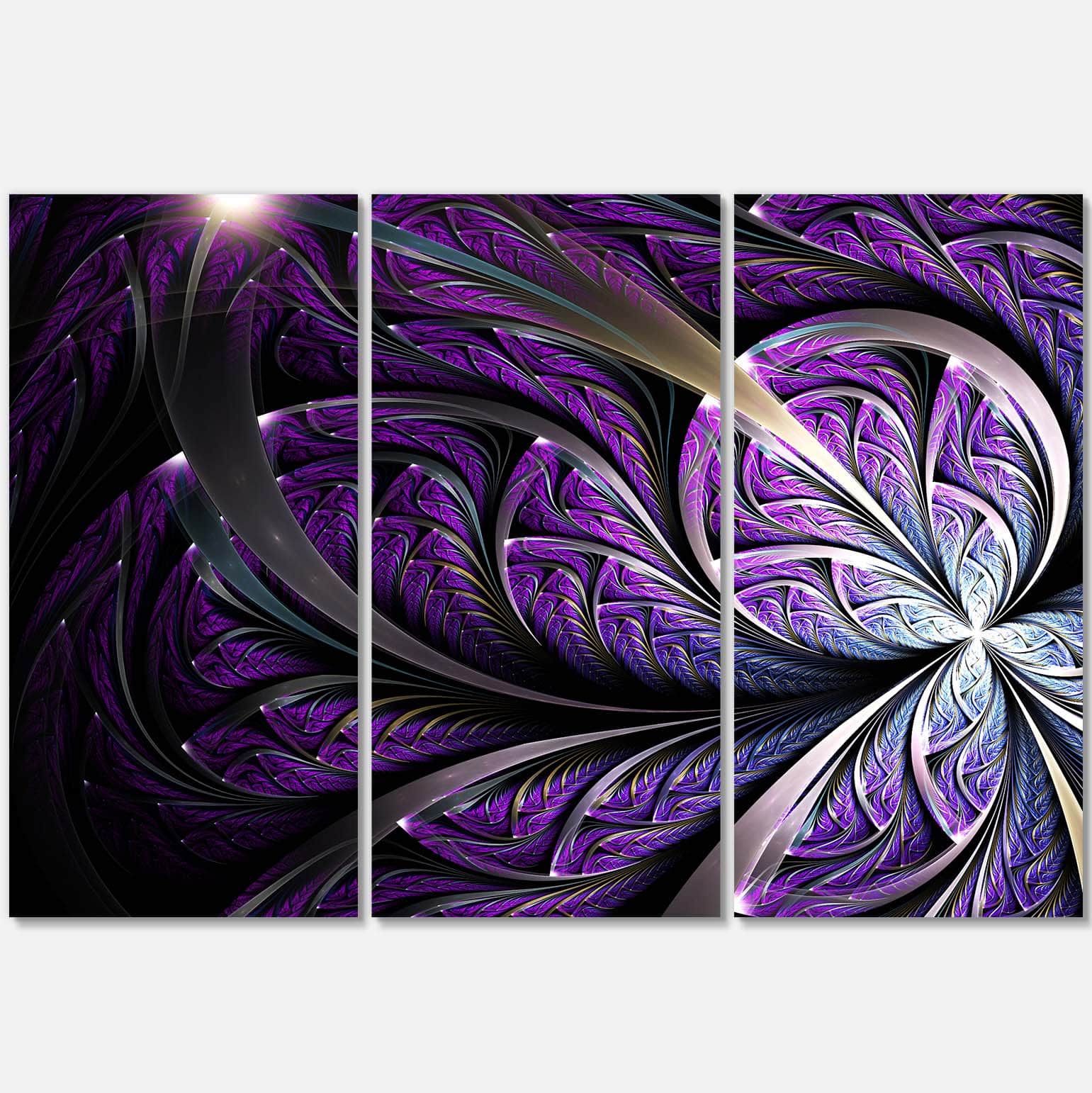Designart - Glittering Fractal Flower