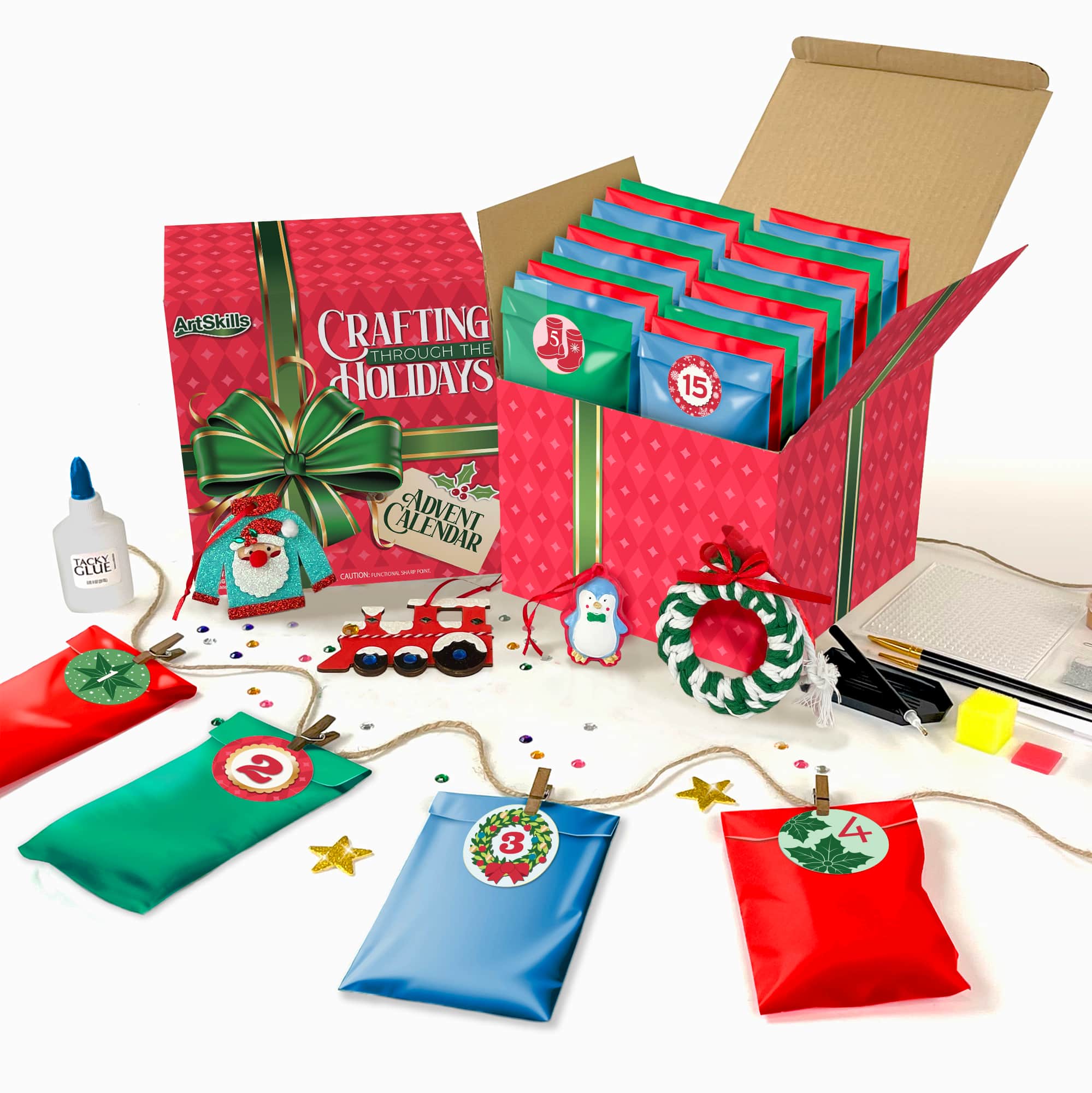 Michaels, ArtSkills® Crafting Through the Holidays 25-Day Advent Calendar Set – Category: Christmas Advent Calendars