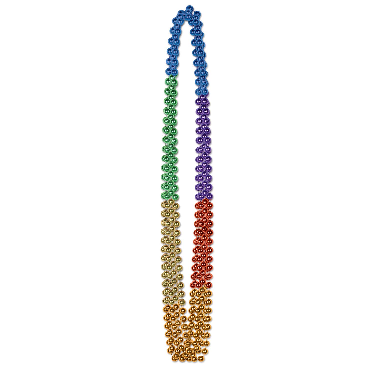 Beistle 36" Rainbow Beads, 18ct.