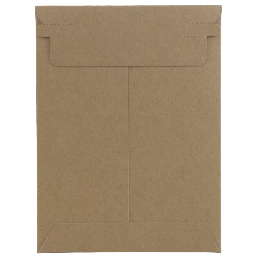 JAM Paper 6" x 8" Brown Kraft Flat Photo Mailer Peel & Seal Closure Envelopes, 6ct.