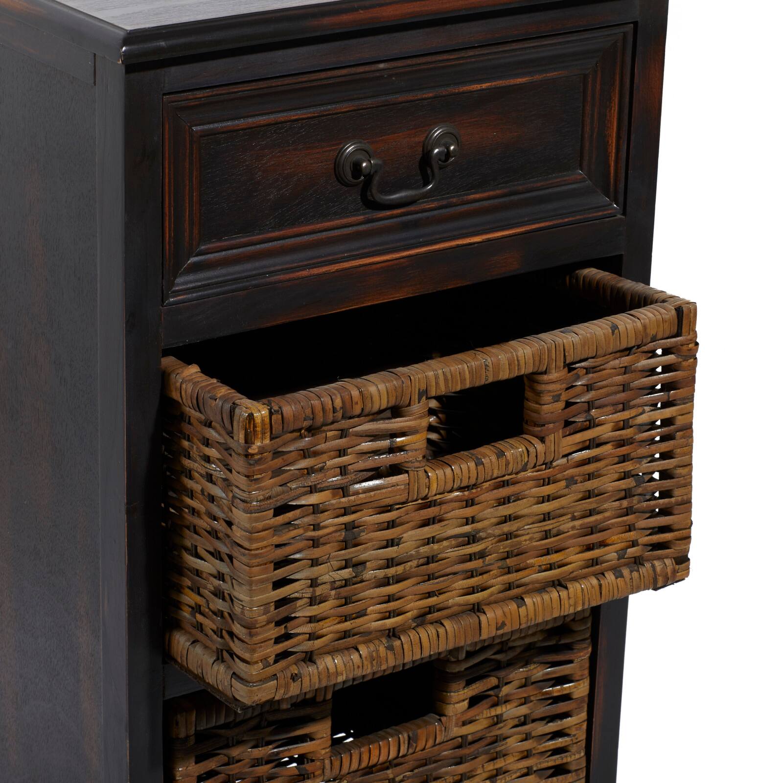 28'' Maroon Traditional Wood Storage Unit