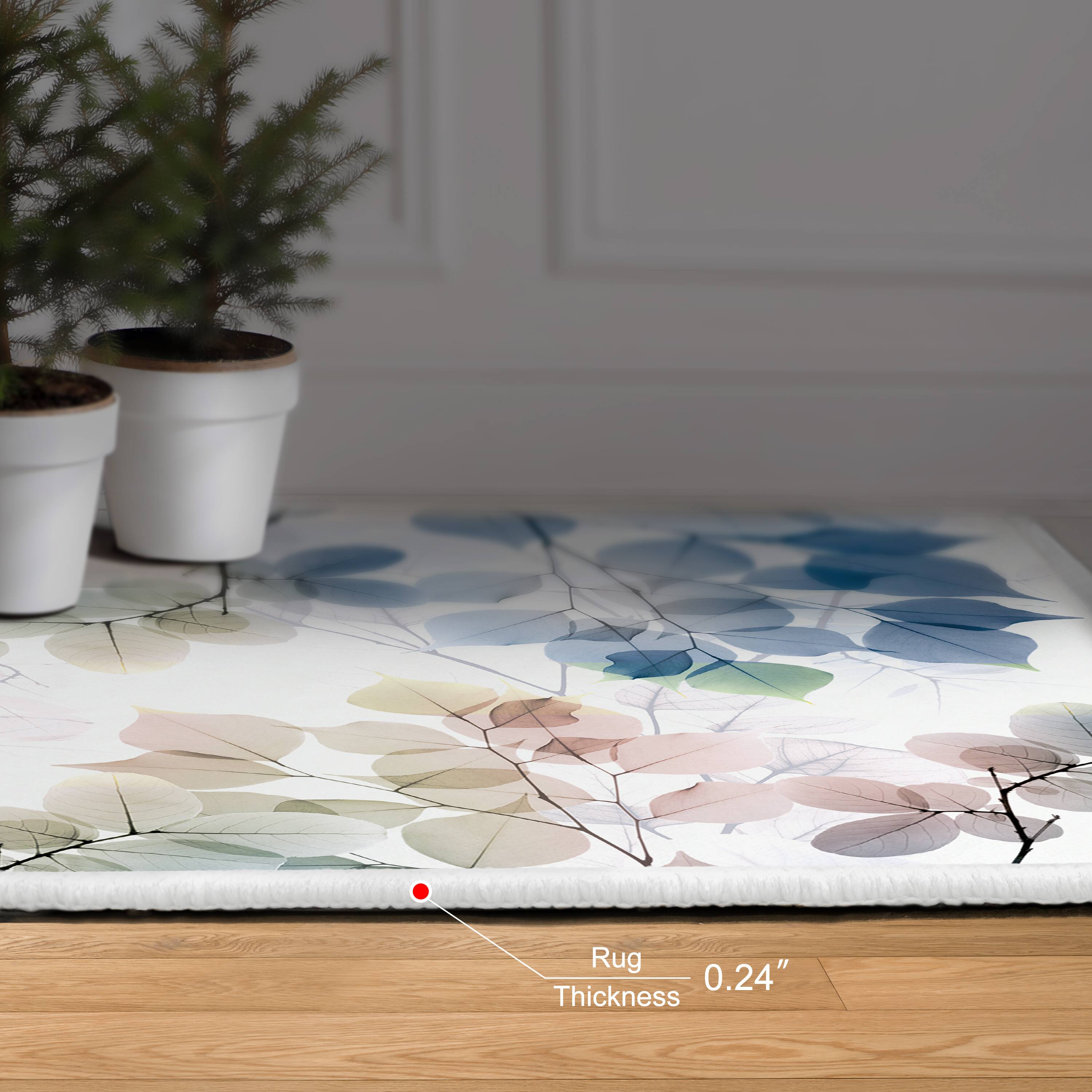 Empire Art Direct 5ft. x 7.5ft. Ethereal Balance I Tapis D’Art Flowers Area Rug