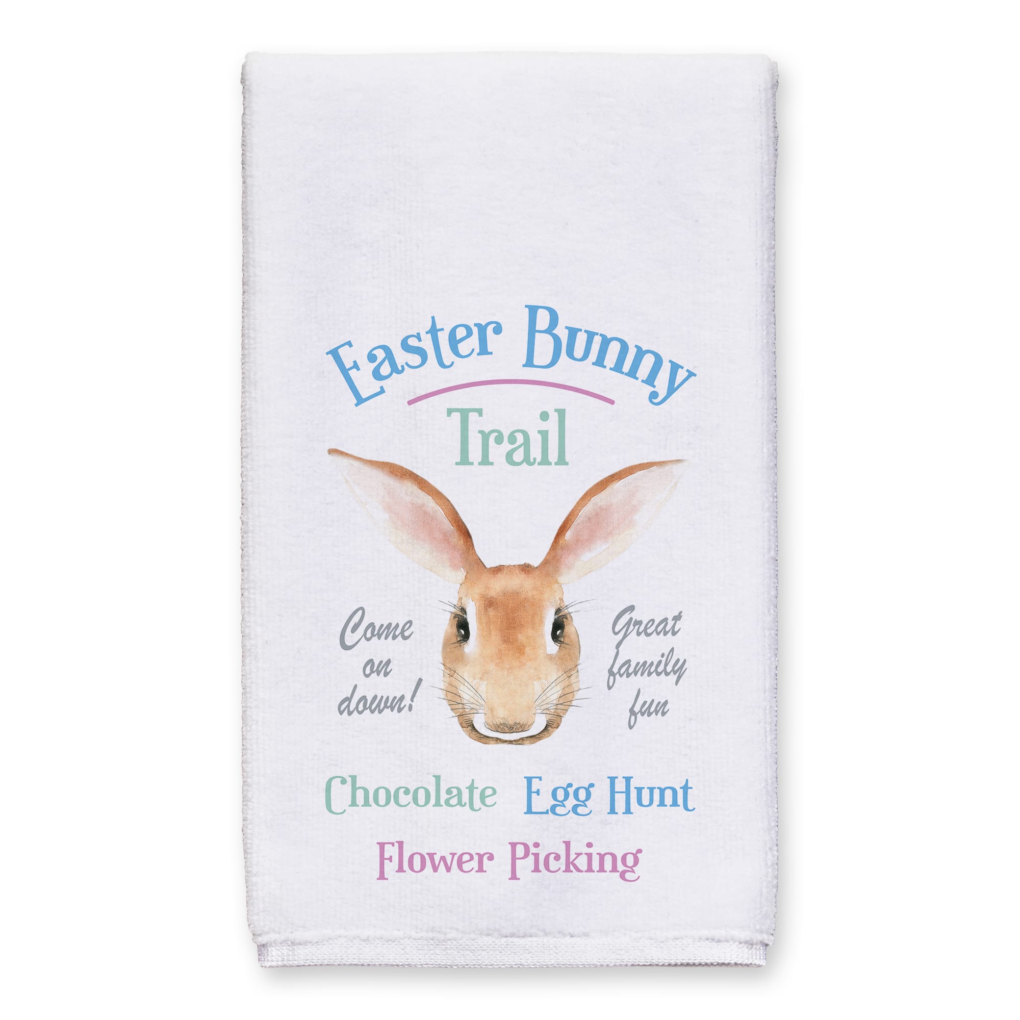Easter Bunny Trail Tea Towel - Set of 2