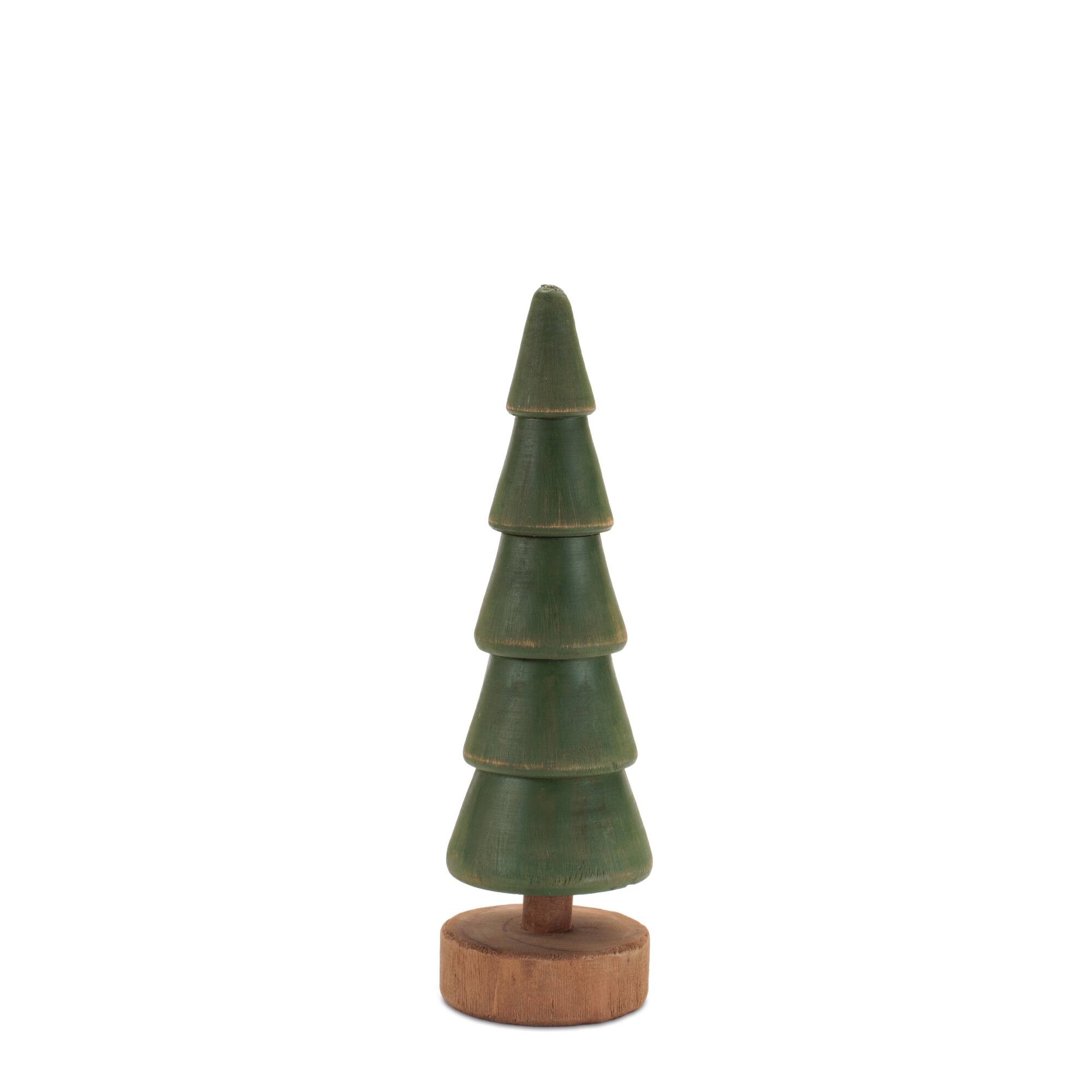 Melrose Rustic Wooden Evergreen Tree Set