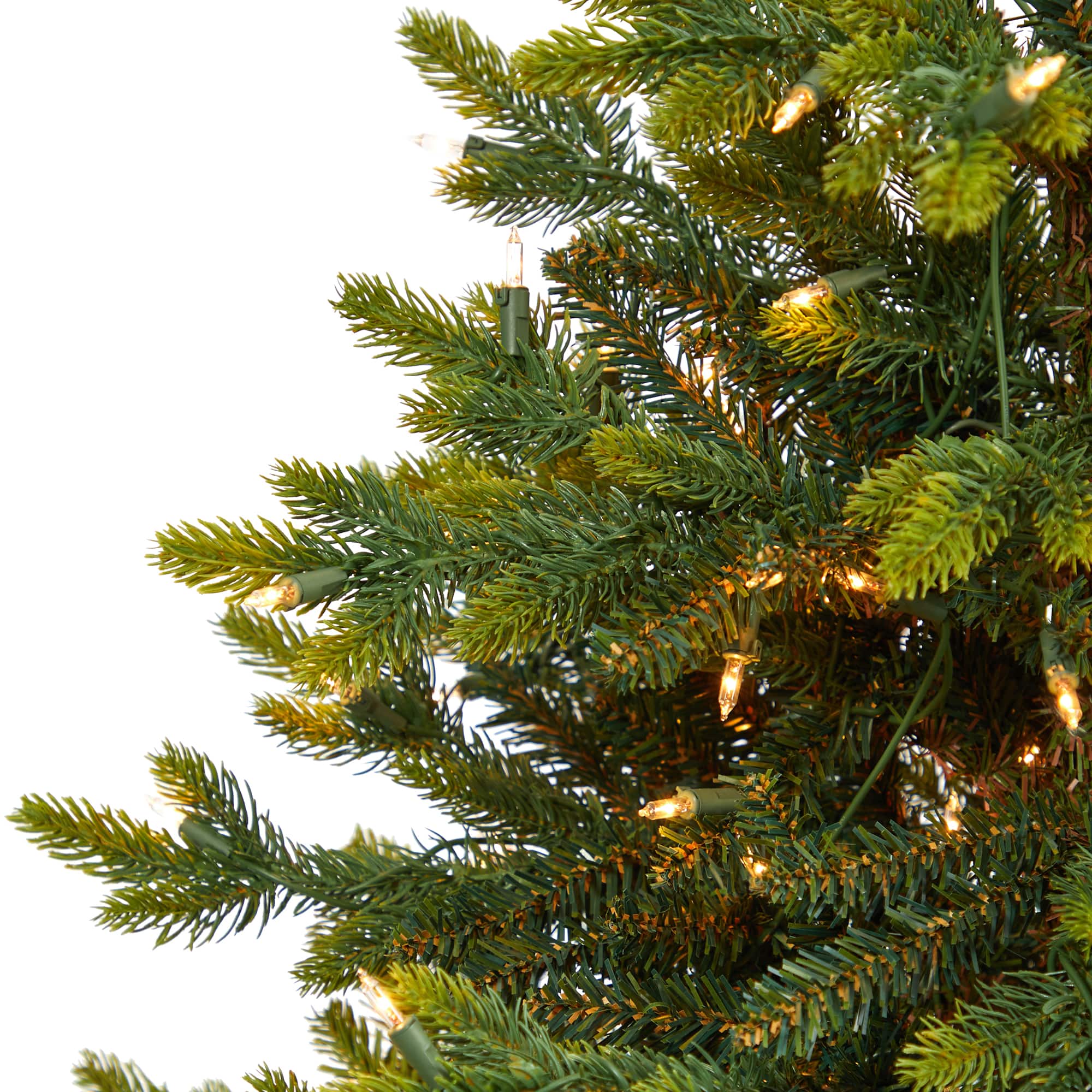 3ft. Pre-Lit North Carolina Fir Artificial Christmas Tree with Clear LED Lights