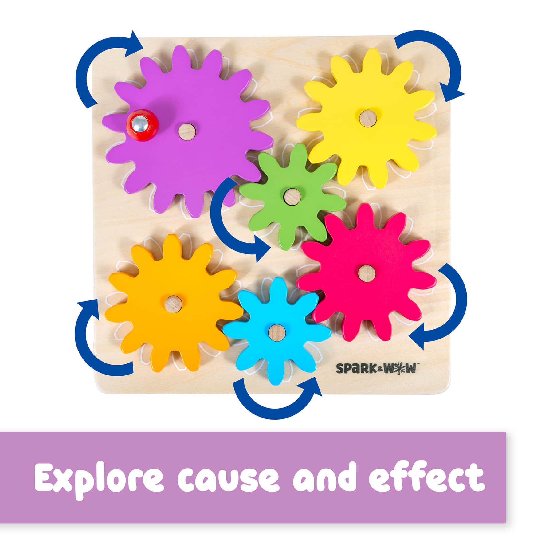 Spark & Wow™ Spinny Gears Wooden Puzzle Board Kit