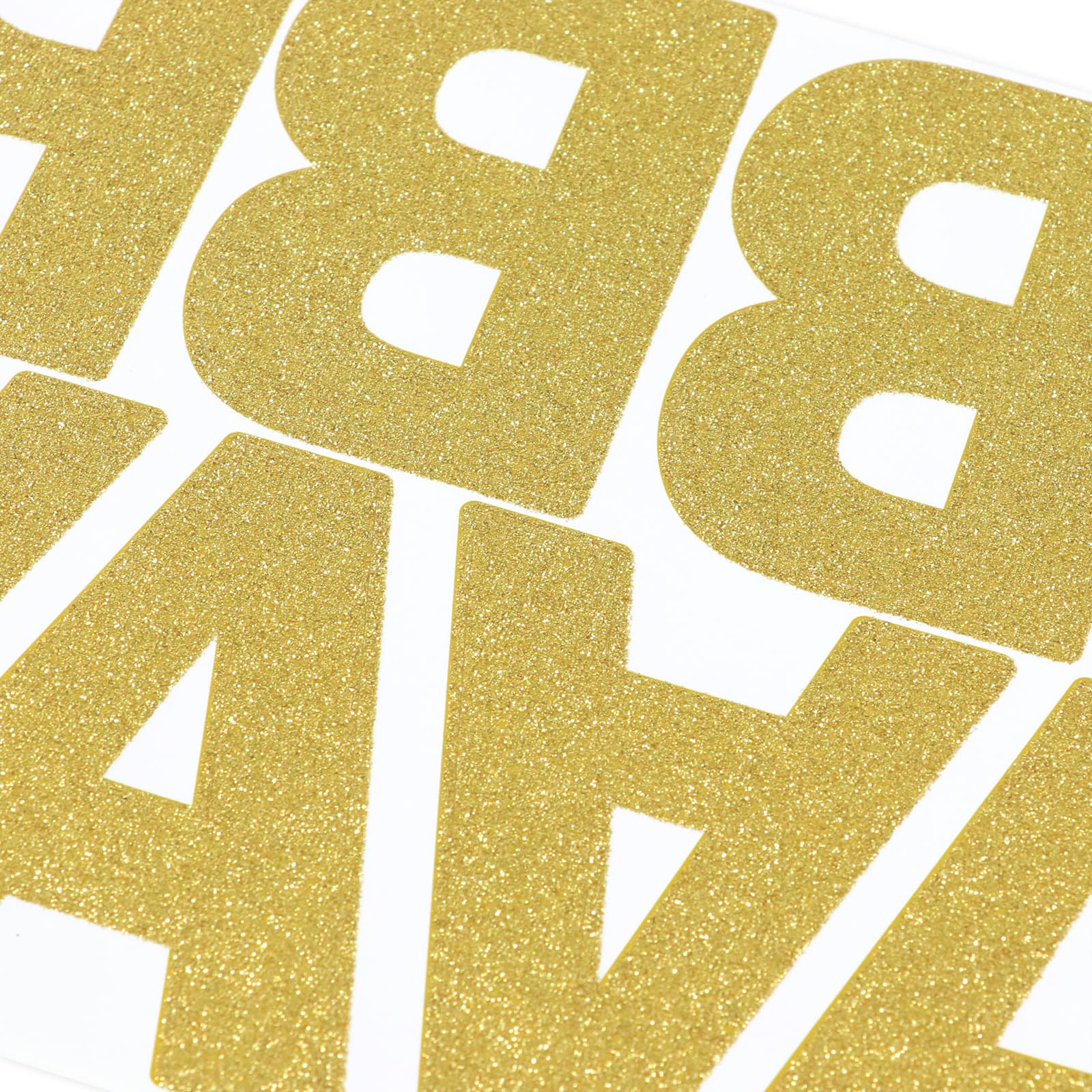 12 Pack: Gold Glitter Alphabet Stickers by Recollections™