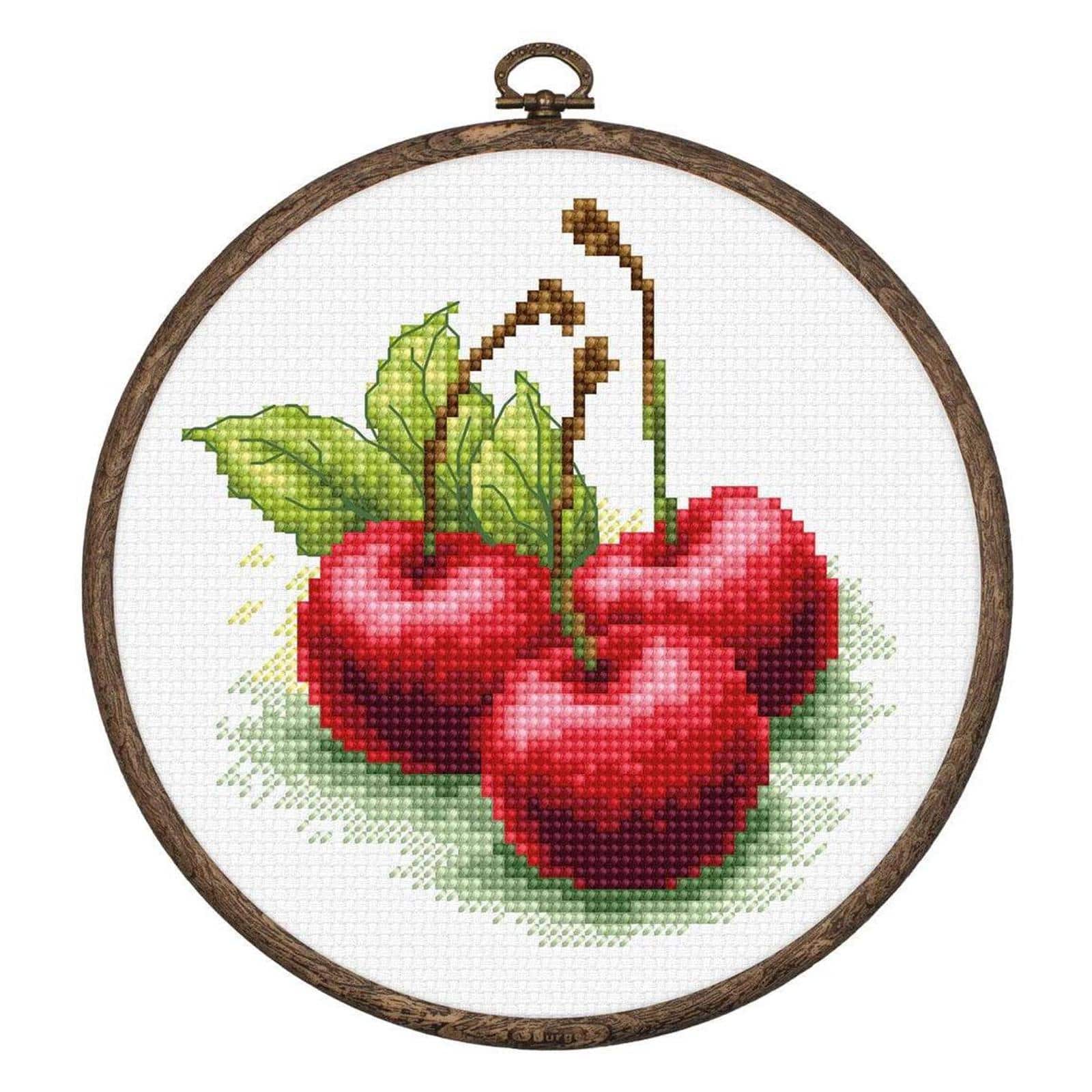 Luca-S Cherries Counted Cross Stitch Kit