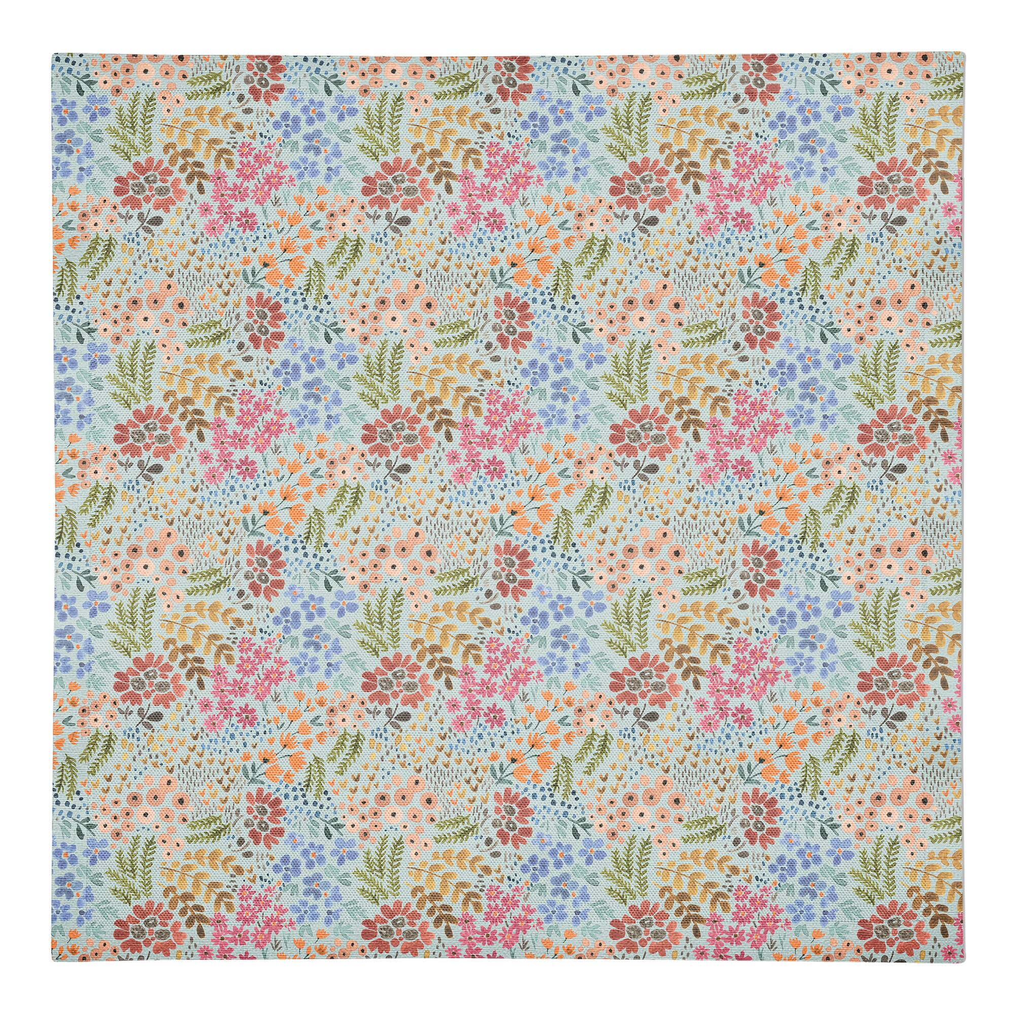 Wild Flower Floral Cotton Twill Napkin
