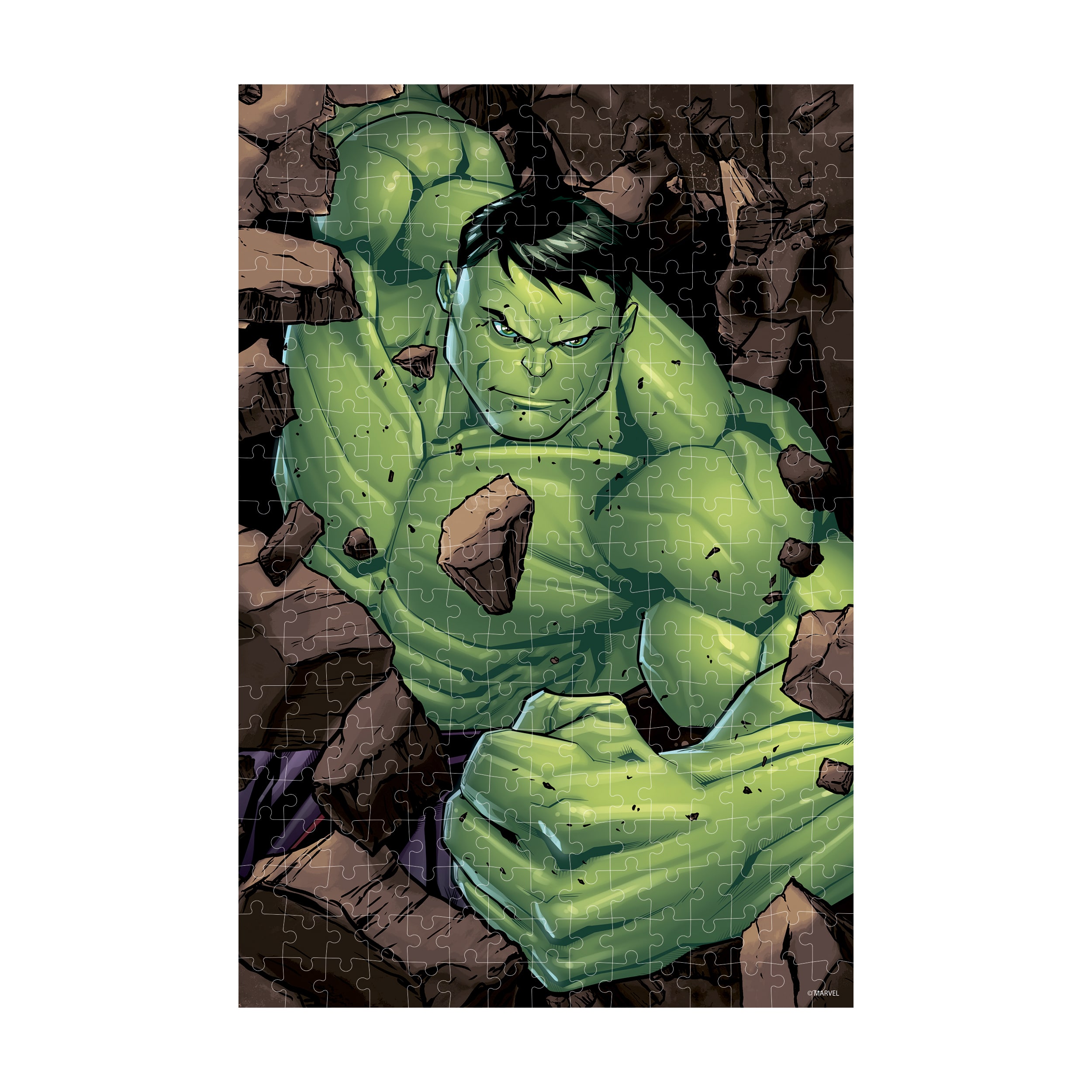 Marvel Avengers - The Incredible Hulk 3D Lenticular Jigsaw Puzzle in a Collectible Shaped Tin: 300 Pcs