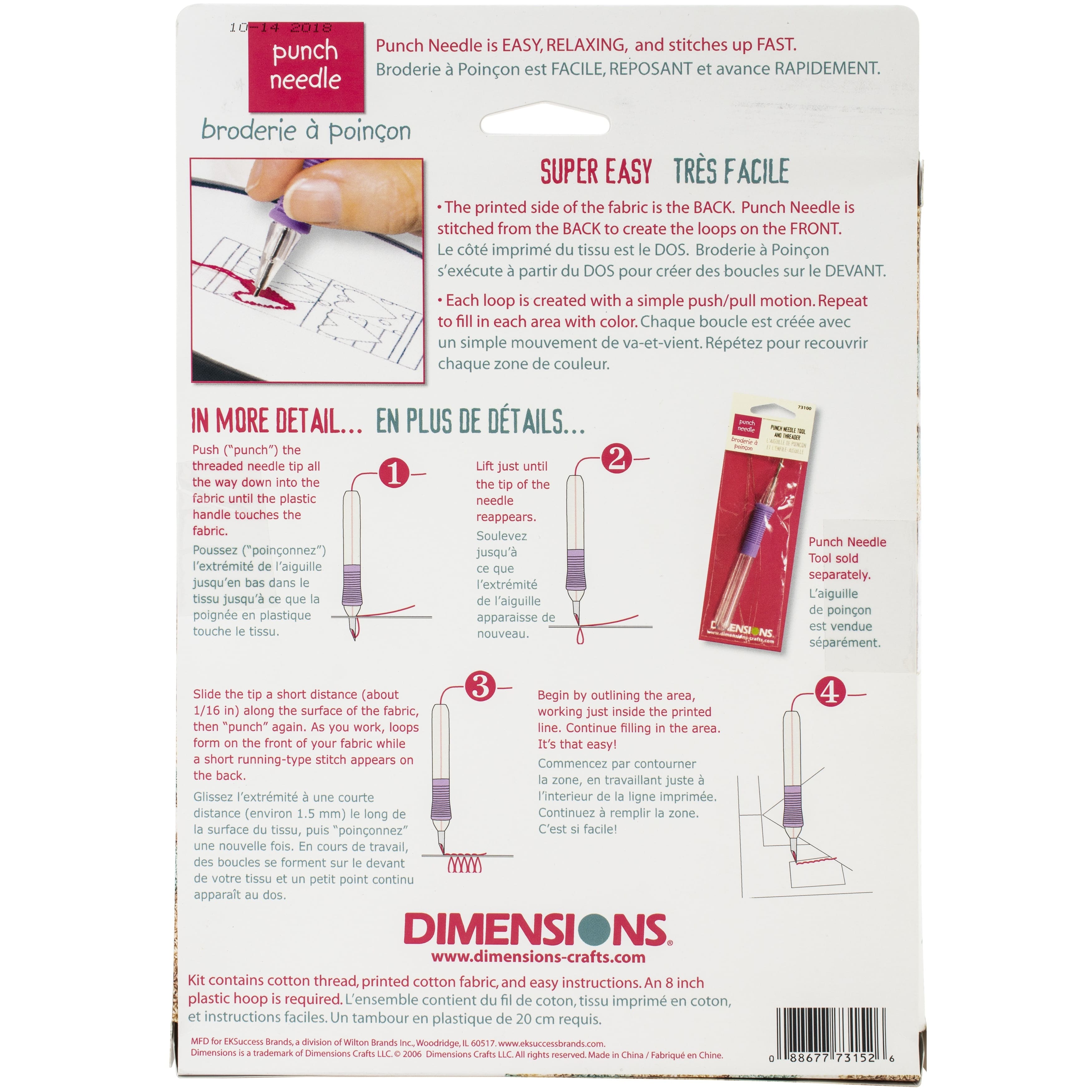Dimensions® Seashells Punch Needle Kit