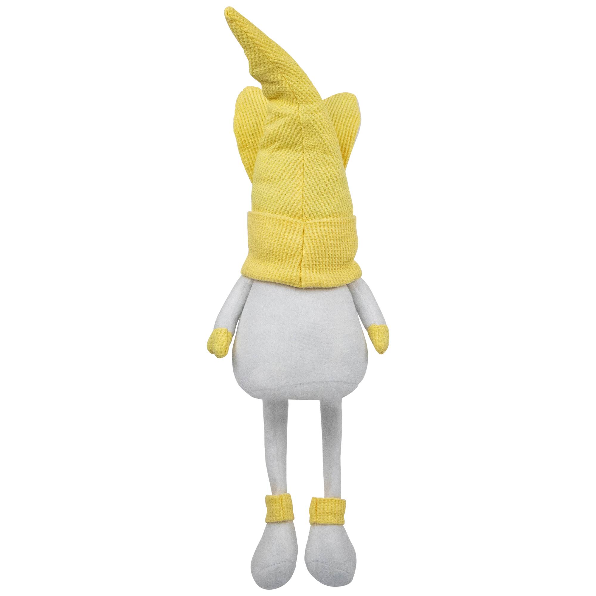 20" Yellow Sitting Bunny Gnome Easter Figurine