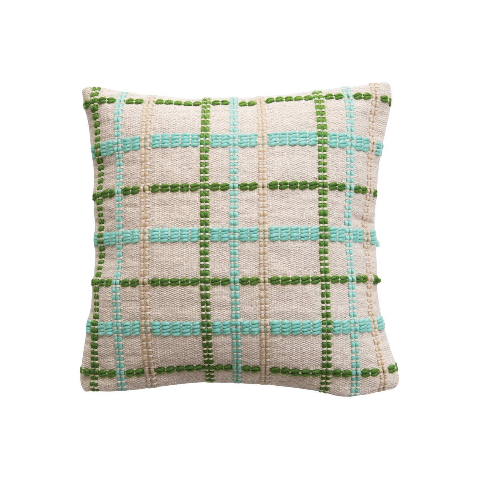 Hello Honey® 18" x 18" Square Woven Cotton & Wool Pillow