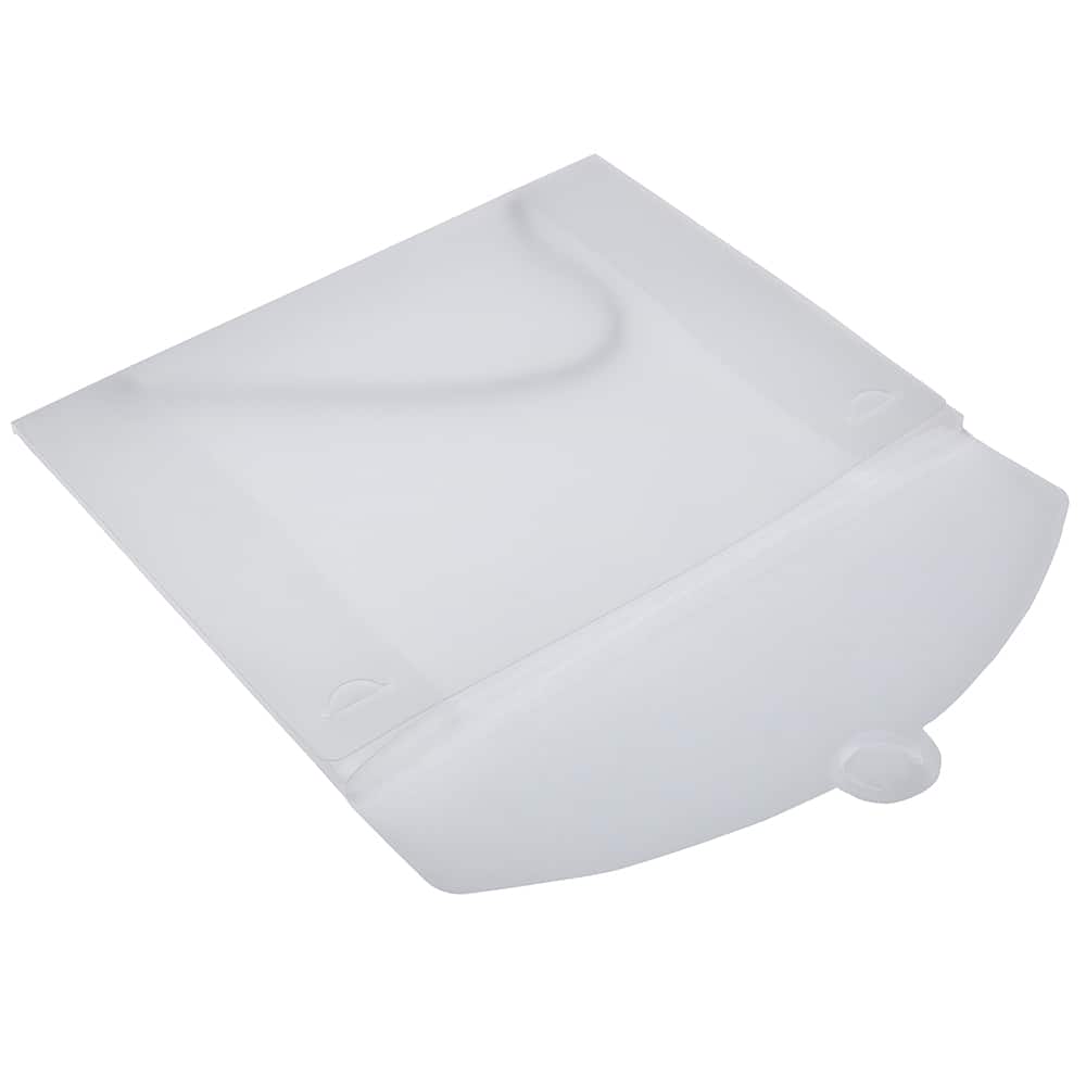 JAM Paper Clear Frosted 9.5" x 12" Plastic Portfolio