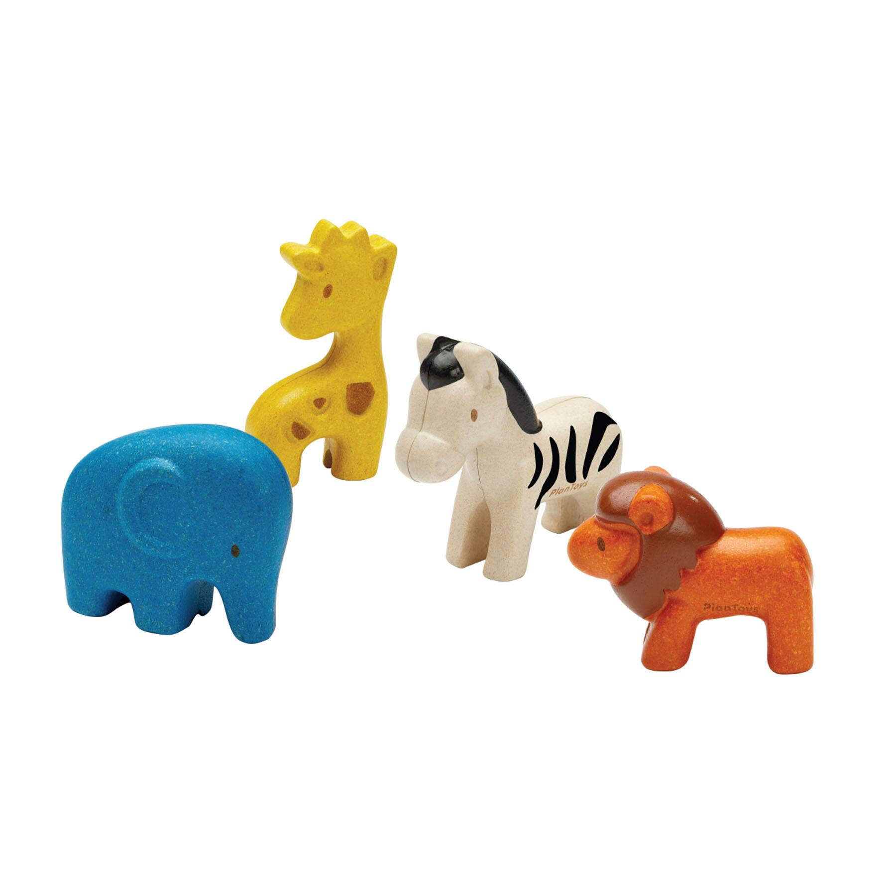 PlanToys Wild Animals Wooden Playset