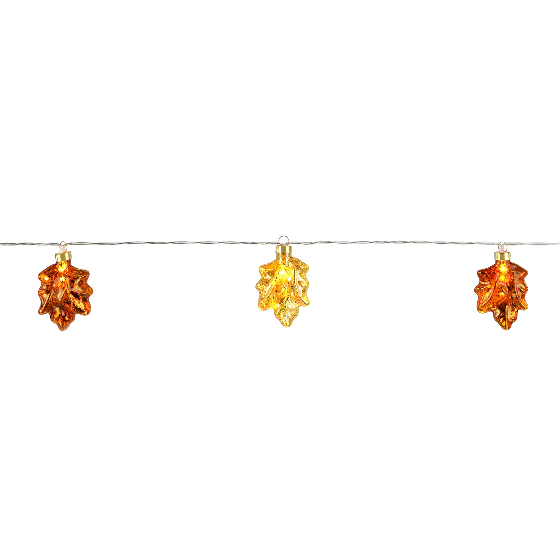 10ct. Glass Leaf Icon String Lights by Ashland®