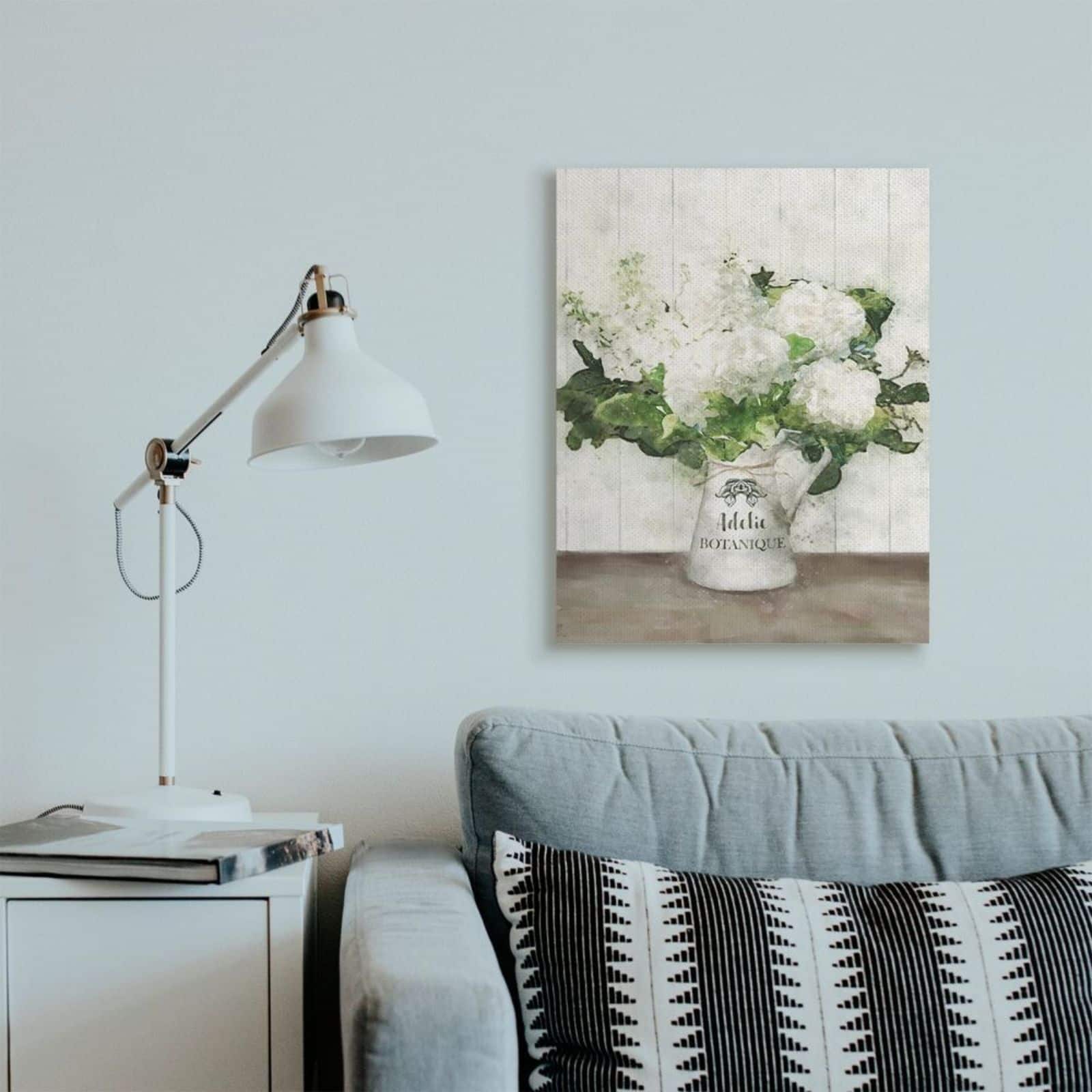 Stupell Industries White Florals in Antique Milk Pitcher Wall Accent