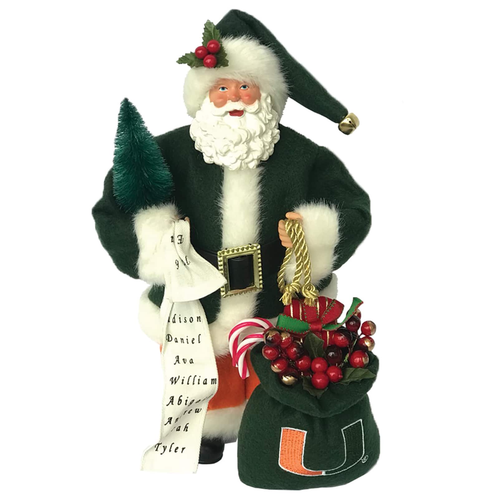 Santa's Workshop 12" University of Miami Santa
