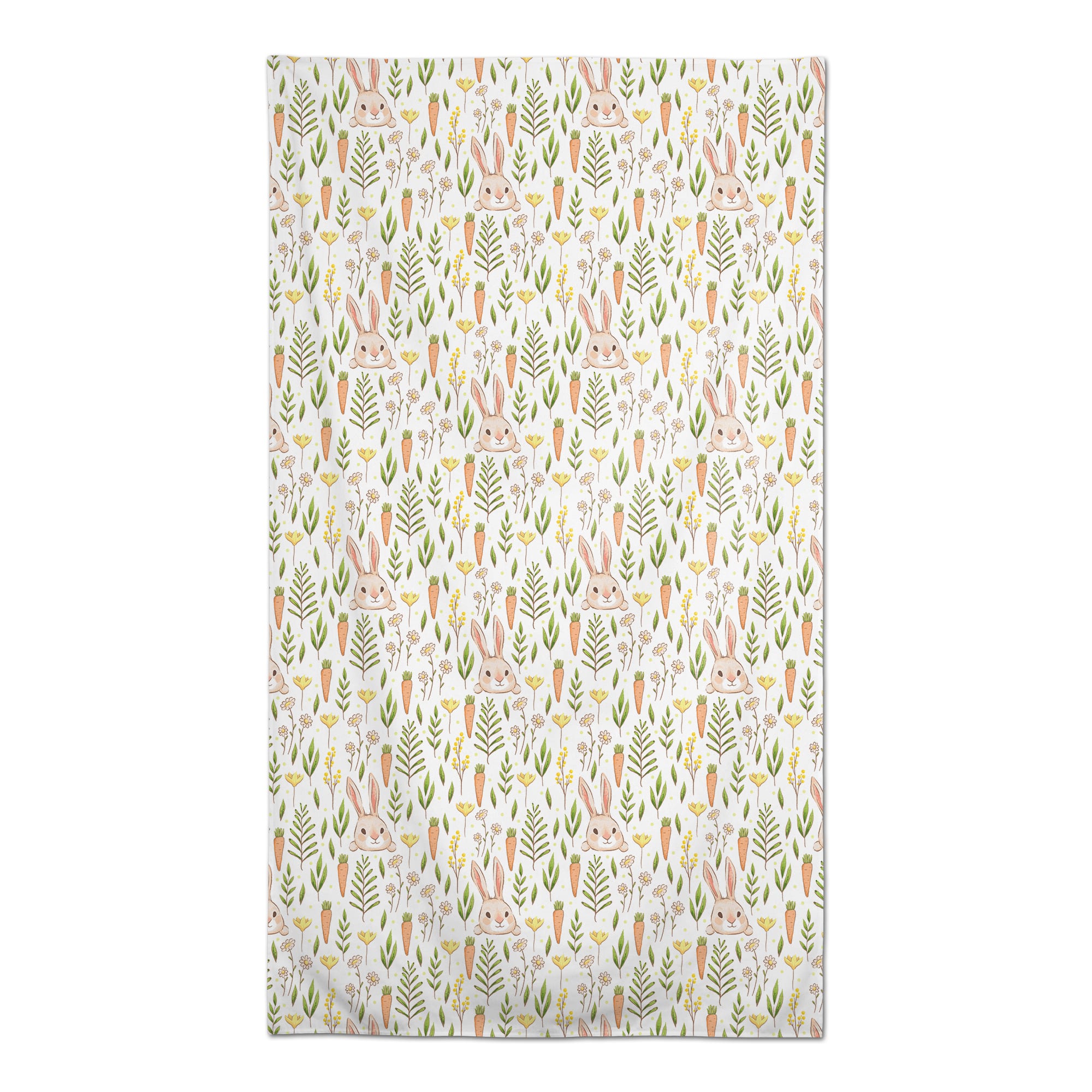 Bunny And Carrot Pattern 2 58" x 102" Tablecloth