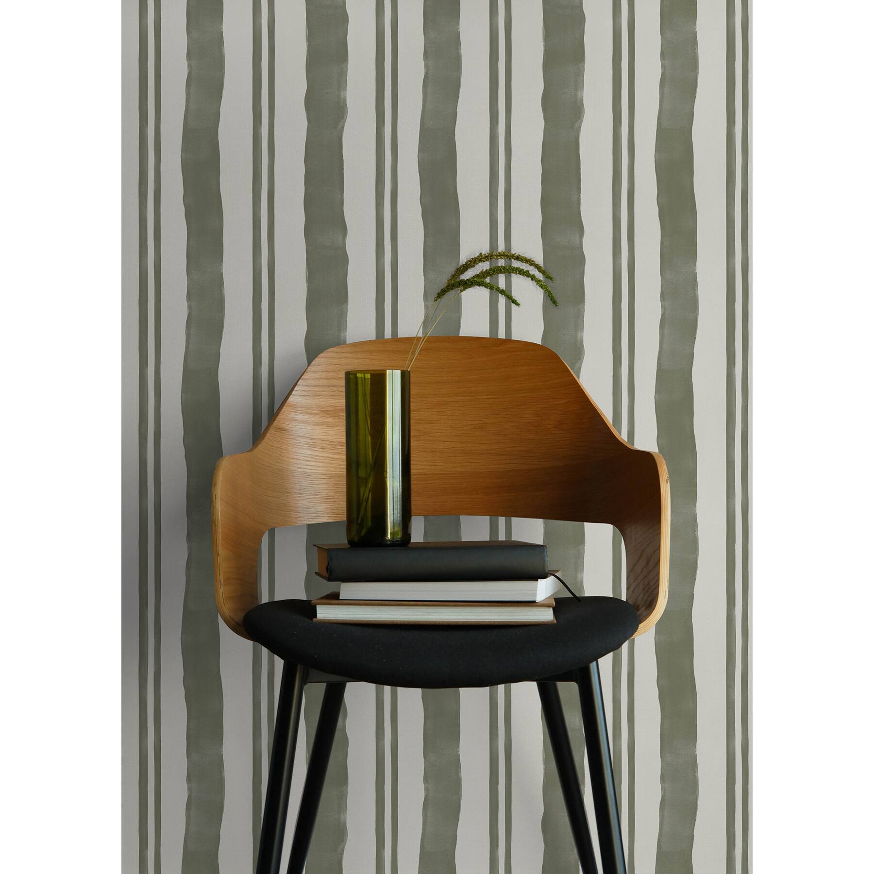 RoomMates Mr. Kate Winston Watercolor Stripe Peel & Stick Wallpaper