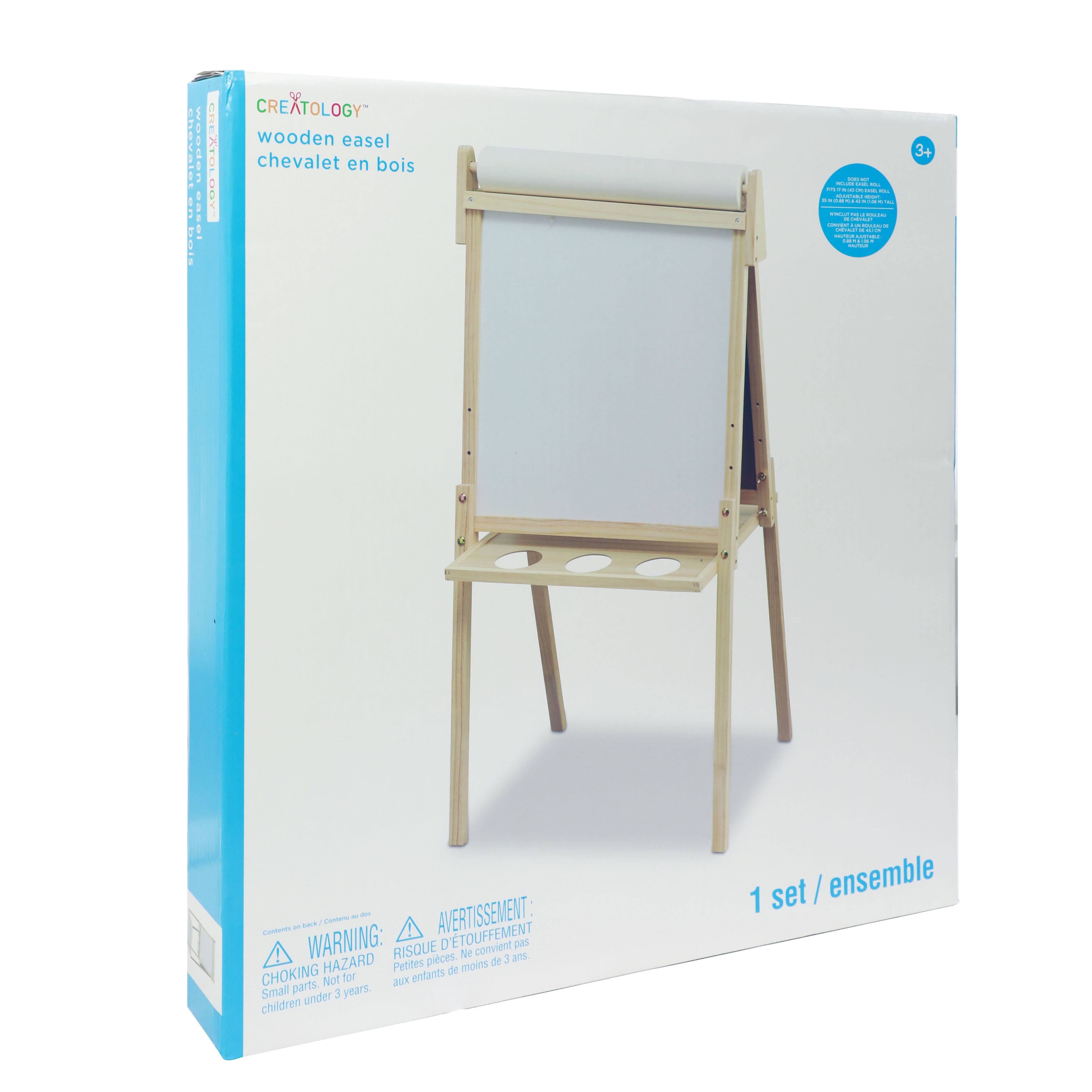 22" Chalkboard & White Erase Board Floor Easel