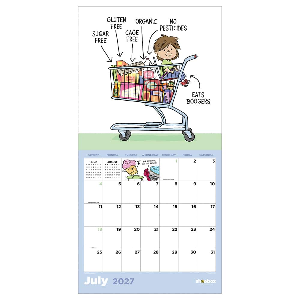 2027 Shoebox: Laugh Out Loud Wall Calendar