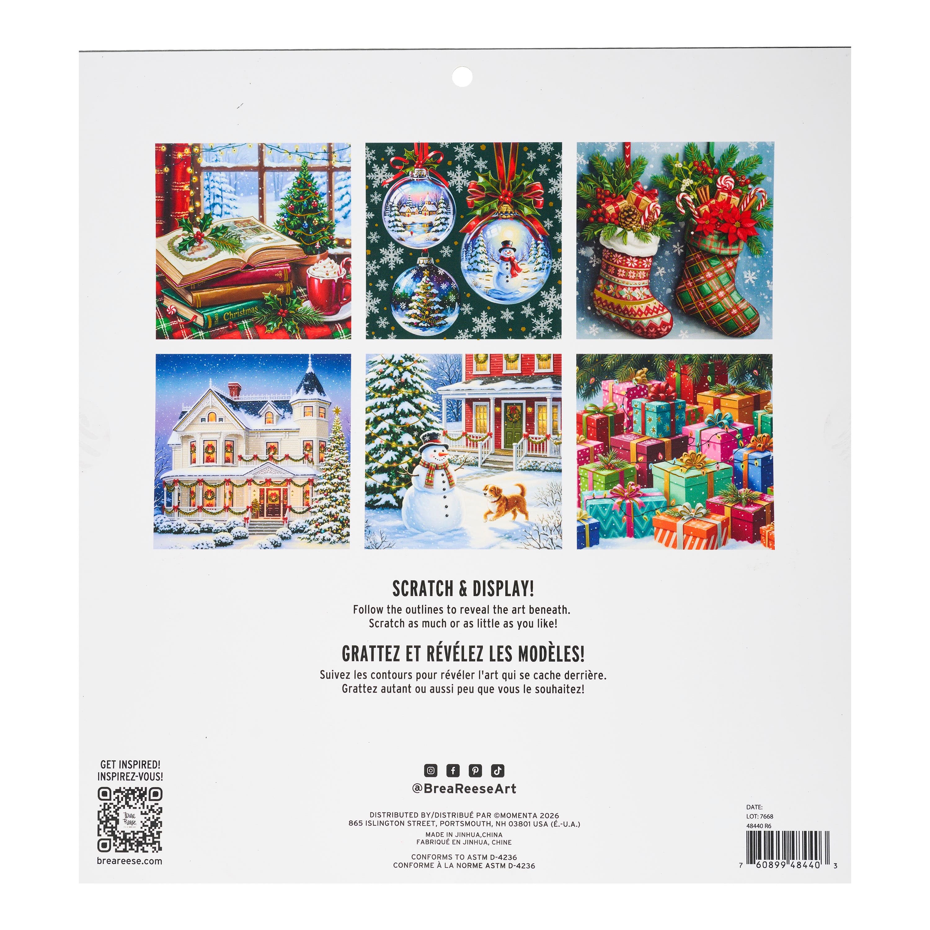 Brea Reese® 12" x 12" Cocoa & Décor Scratch Art Paper Pad