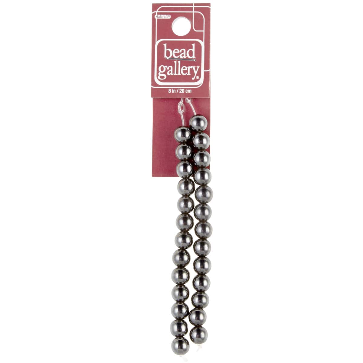 12 Pack: Hematite Round Beads, 8mm by Bead Landing™
