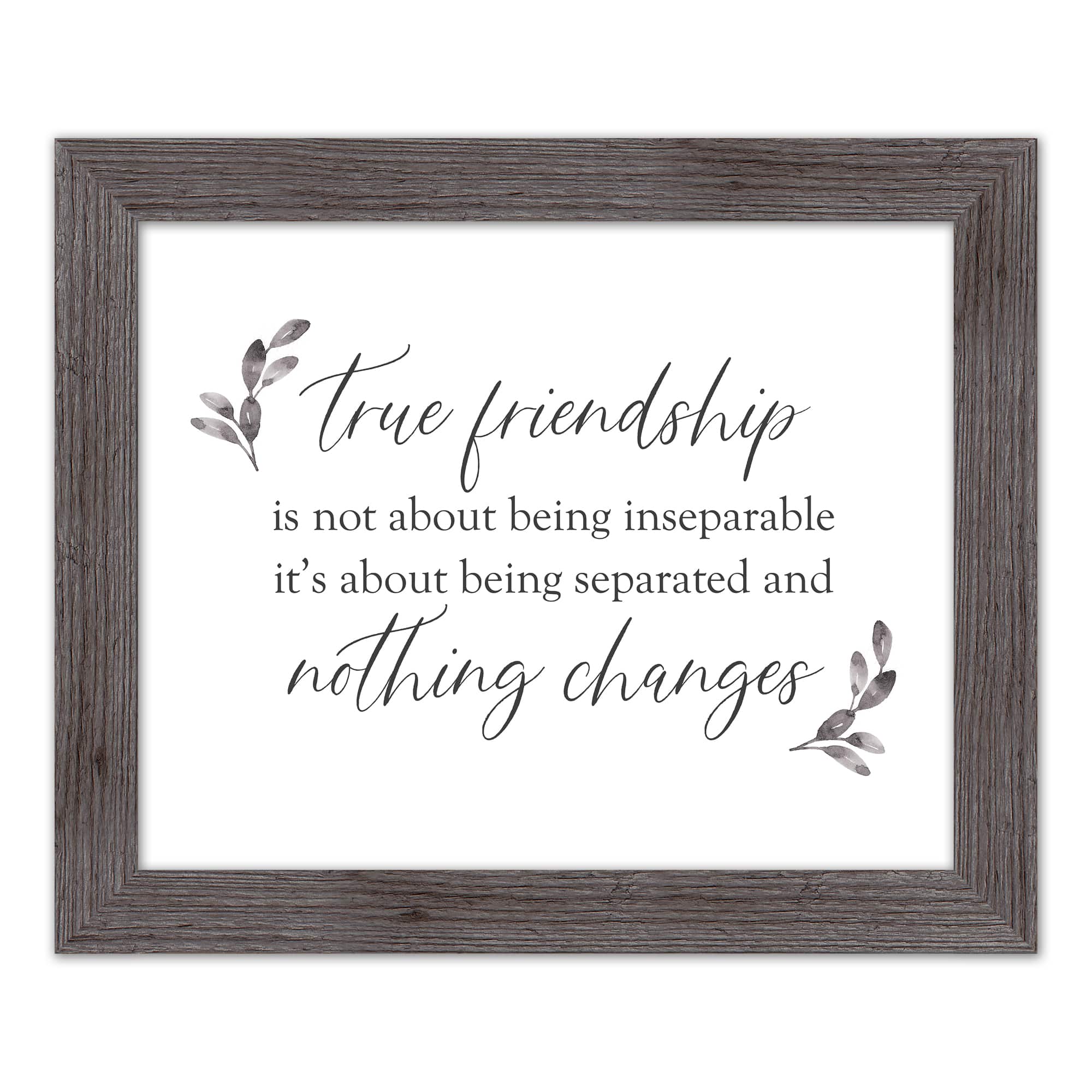 True Friendships Never Change Western Framed Print