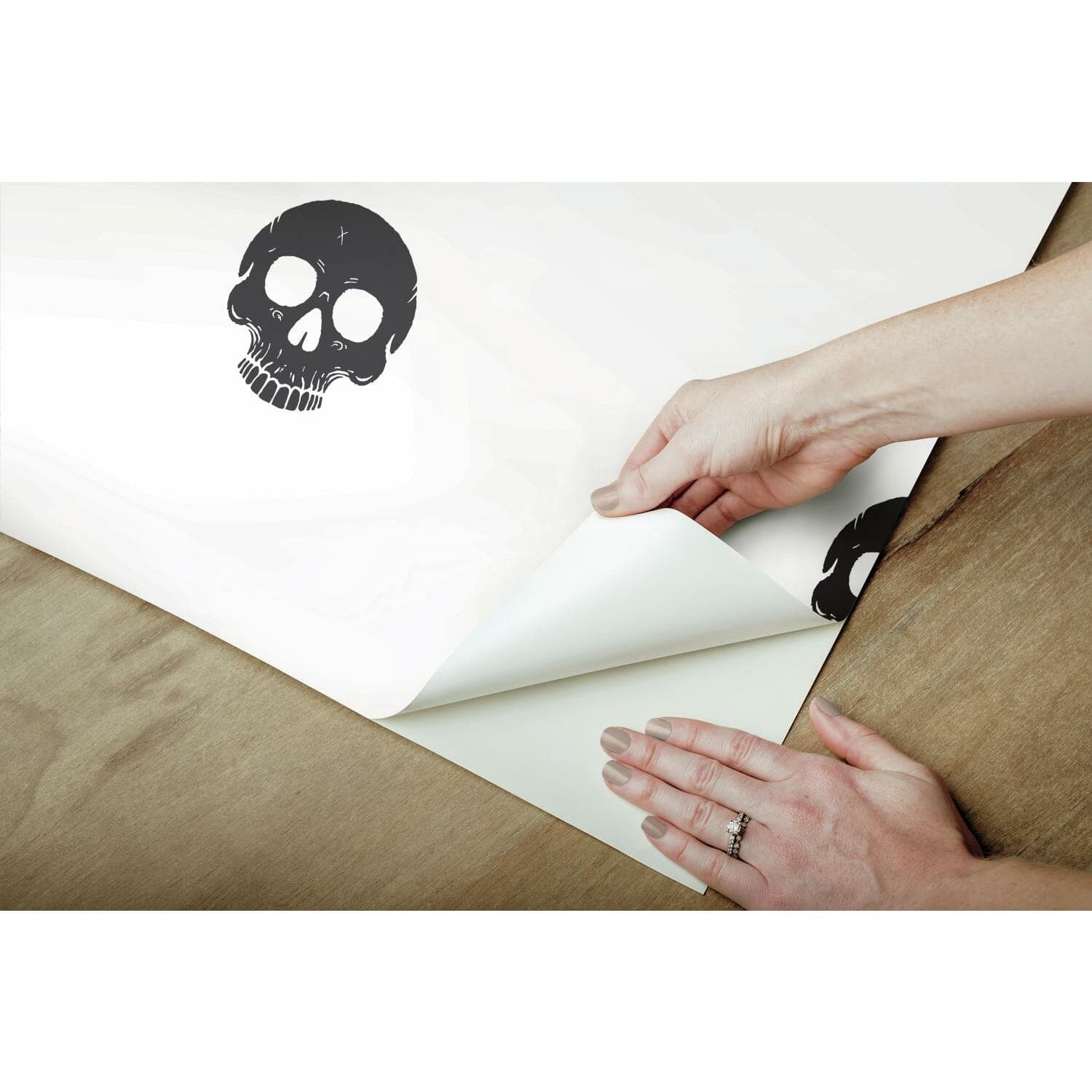 RoomMates Disney Cruella Glamour Skulls Peel & Stick Wallpaper