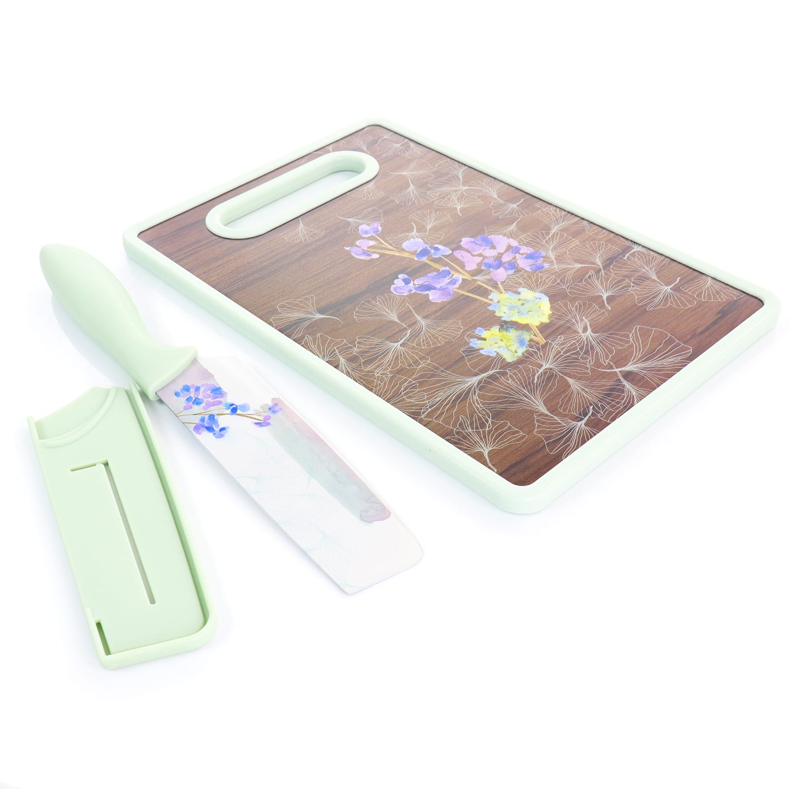Gibson Elite® Lavender Cottage 3-Piece Knife Cutlery Set in Floral