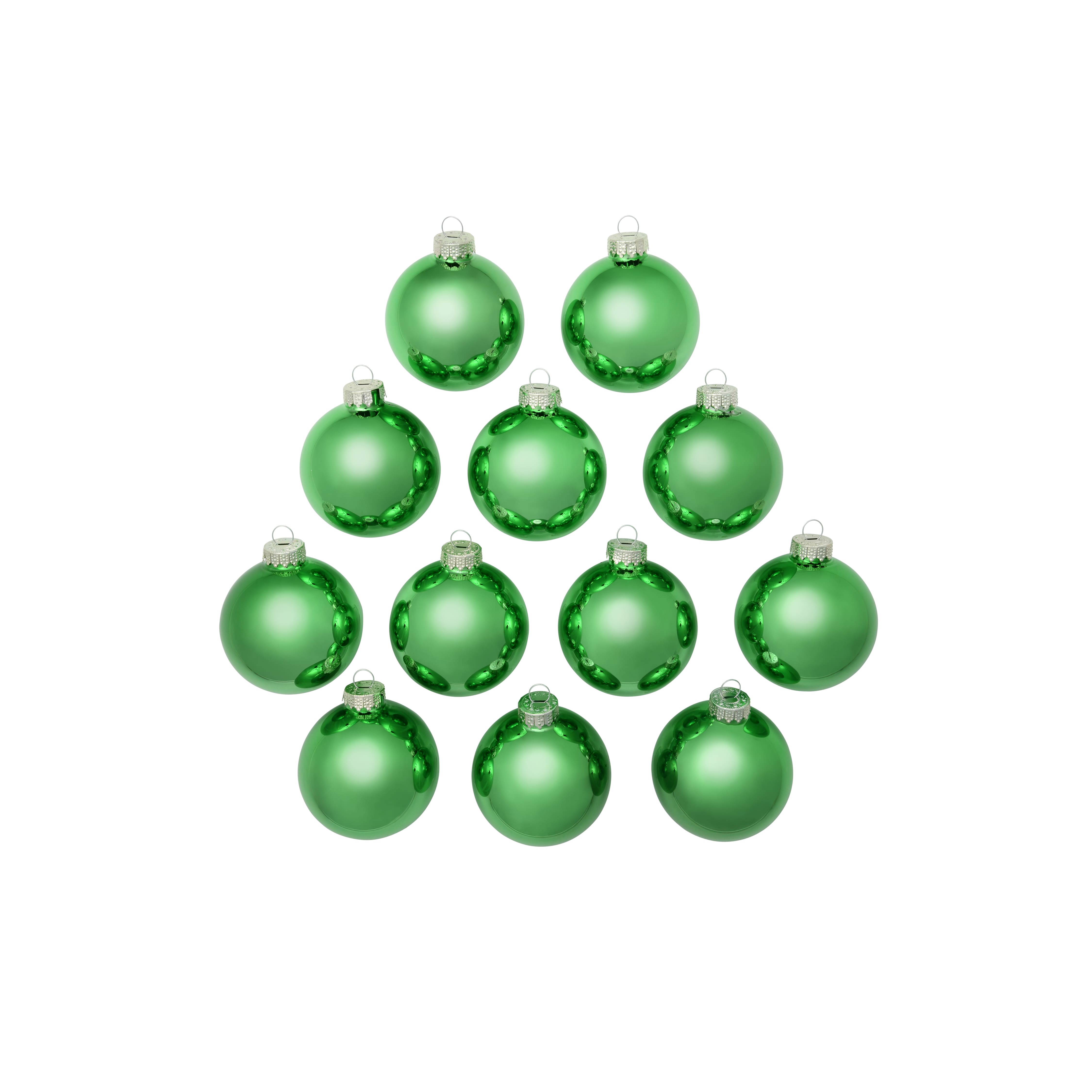 Whitehurst 12ct. 2.75" Shiny Glass Ball Ornaments
