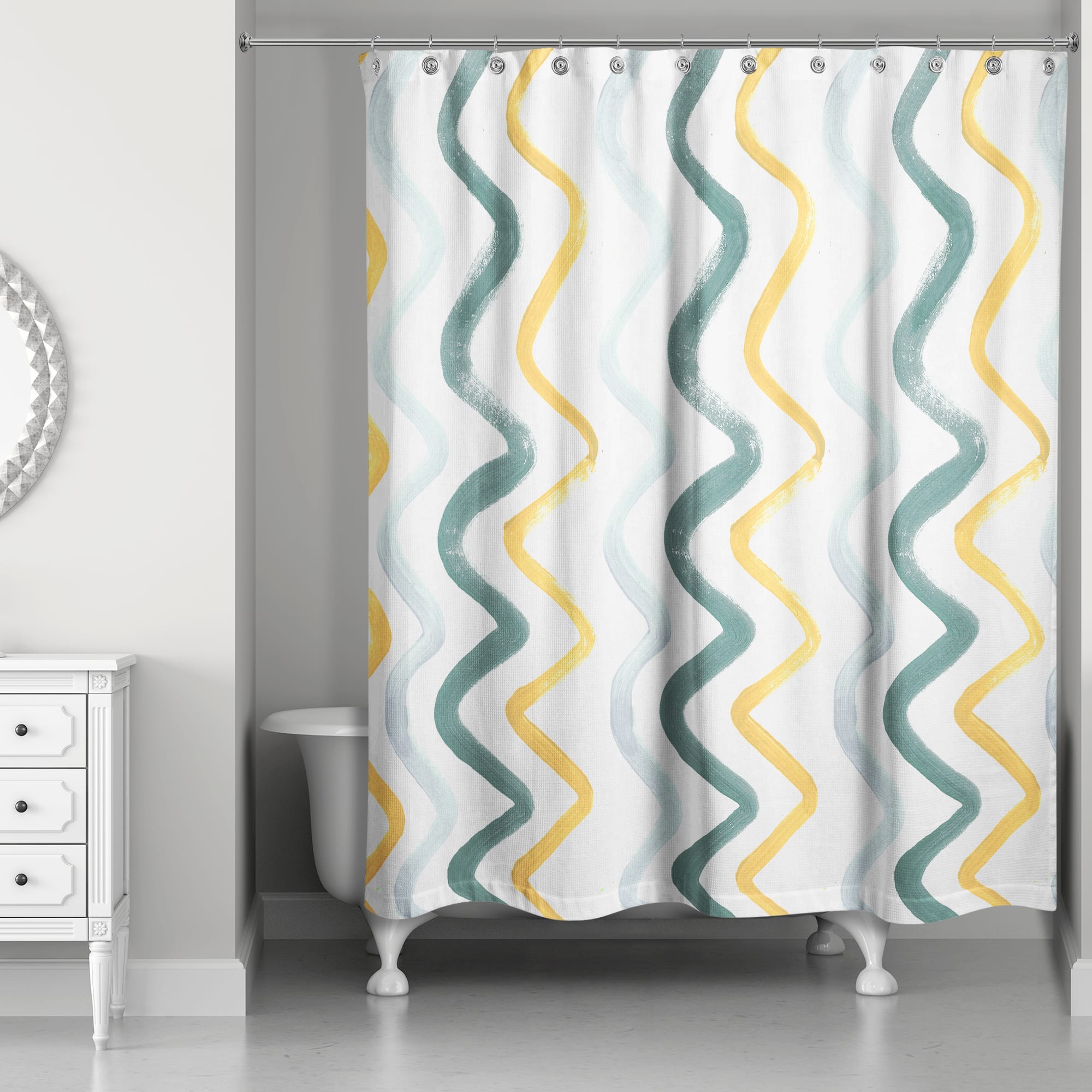 Squiggles Shower Curtain
