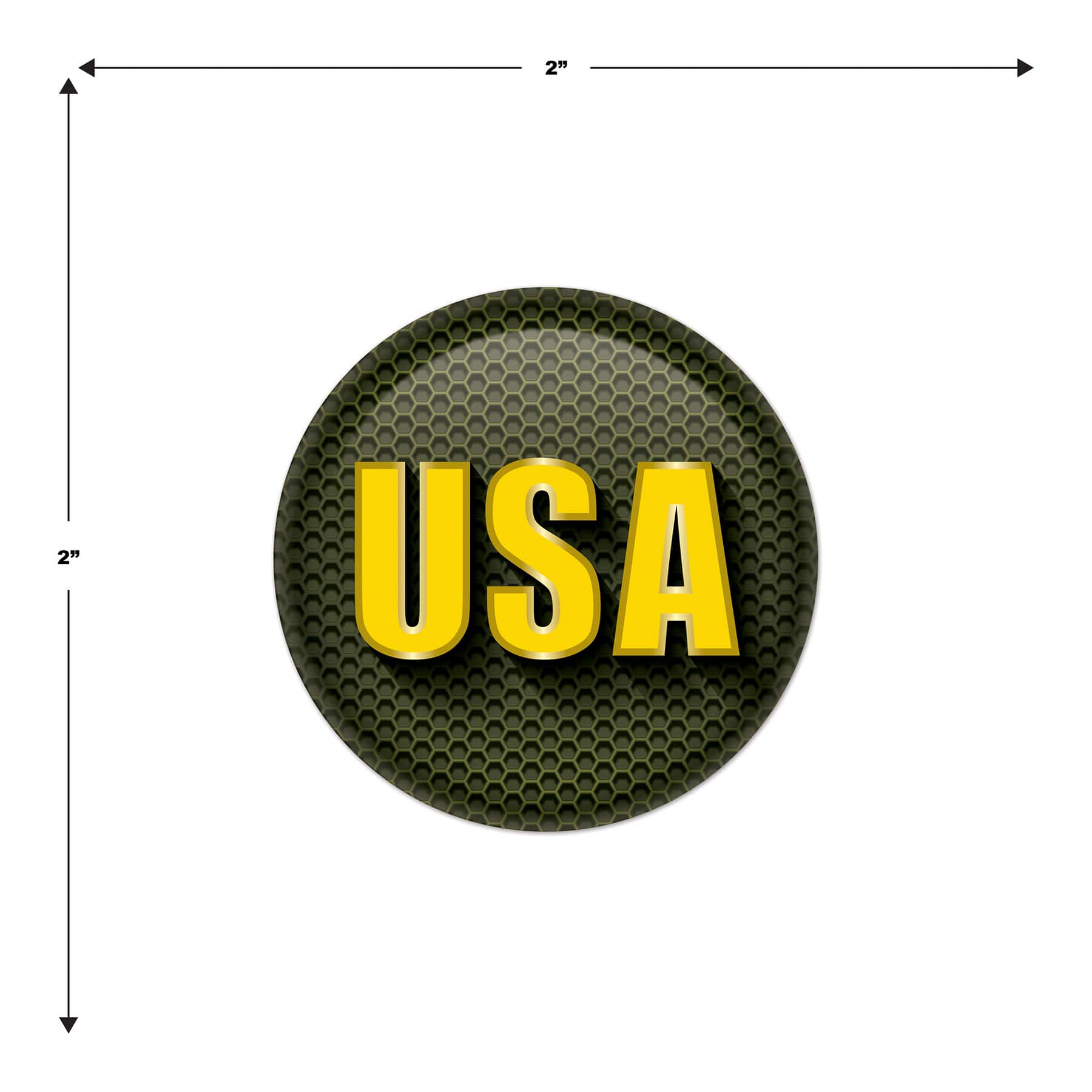 Beistle 2" USA Patriotic Buttons, 6ct.