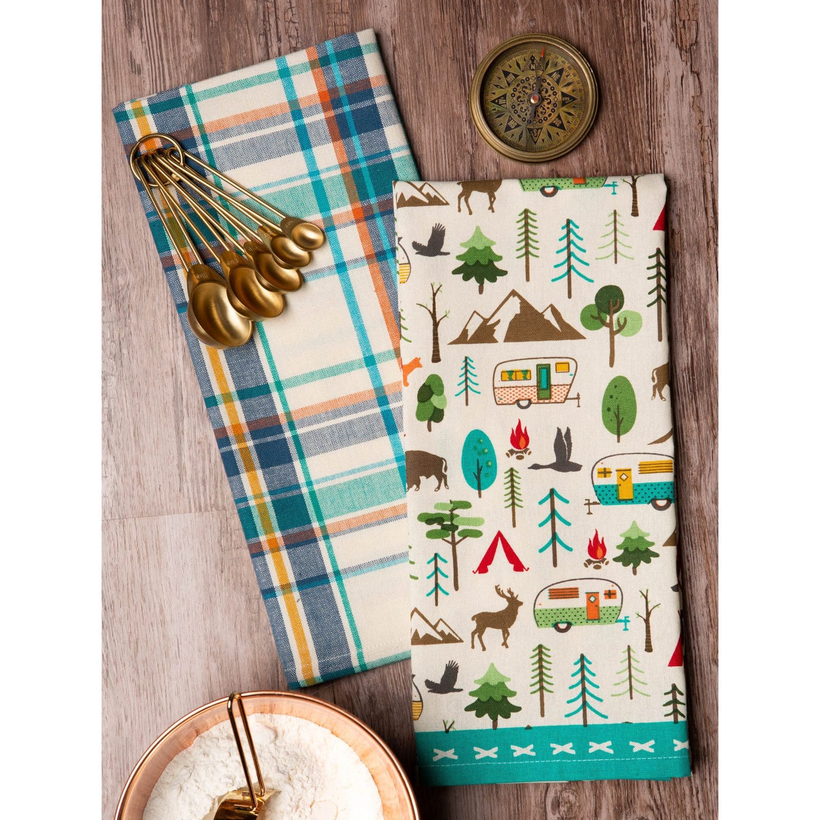 DII® Happy Camper Dishtowel, 2ct.
