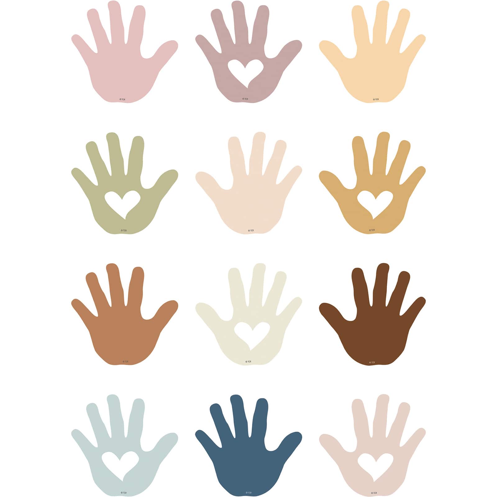 Teacher Created Resources Everyone is Welcome Helping Hands Mini Accents, 216 Pieces