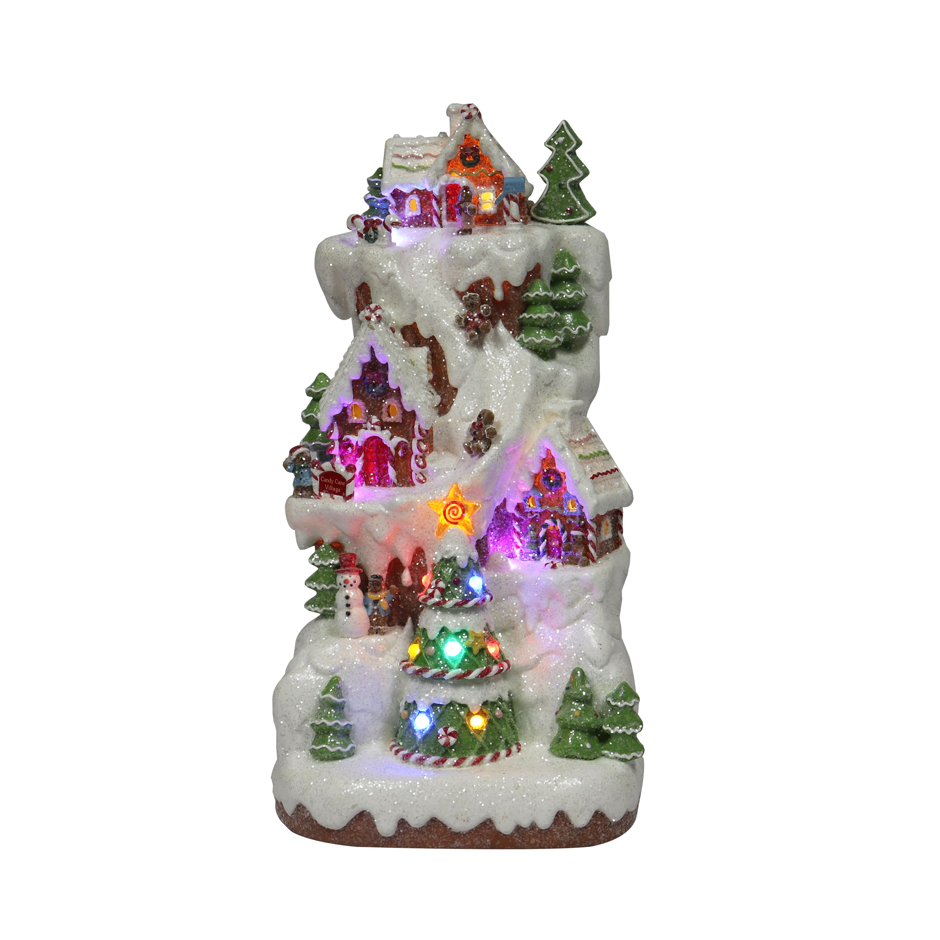 16" Gingerbread Village Multi-Tiered Mountain