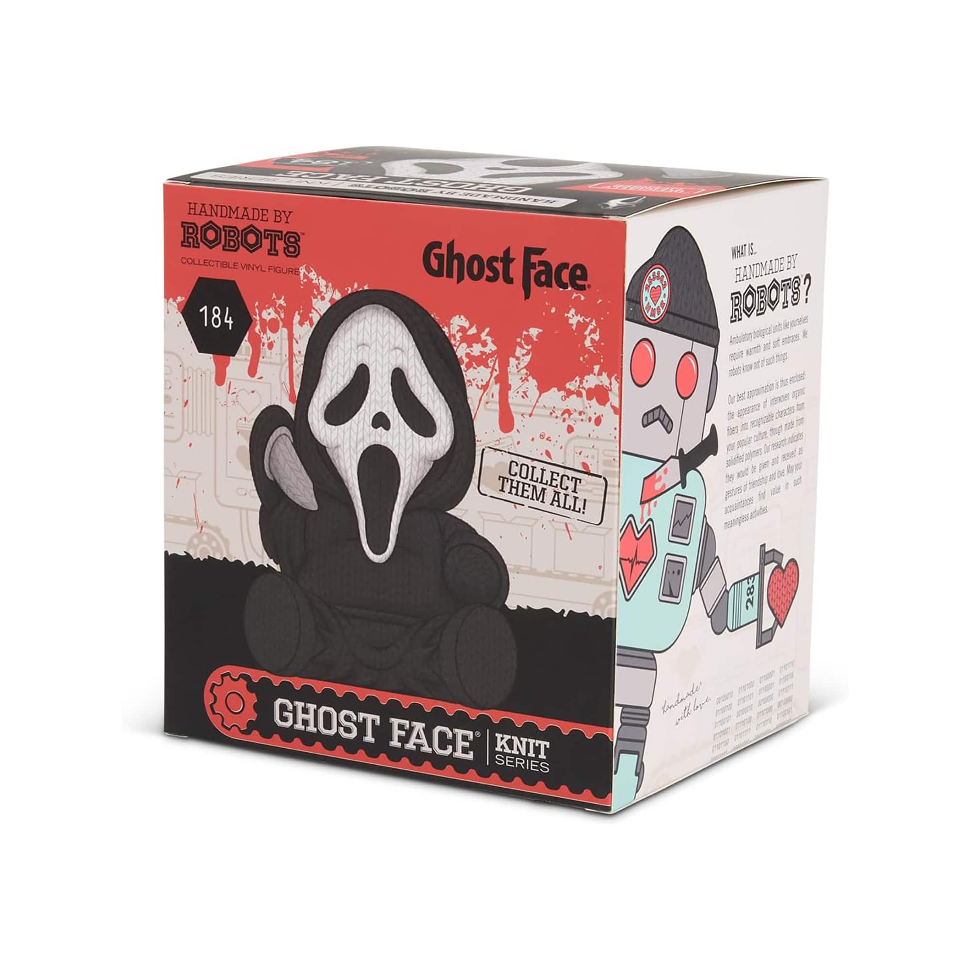 Handmade by Robots™ 5" Black & White Ghost Face