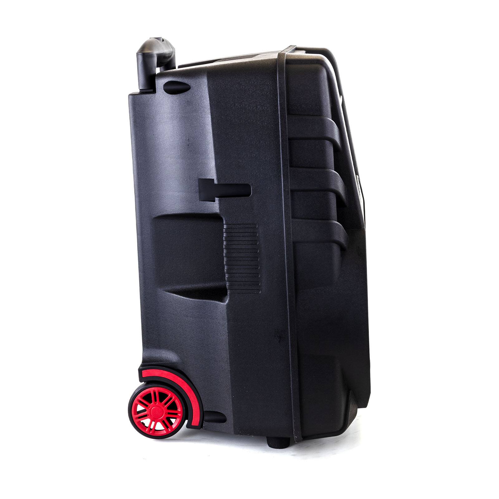beFree Sound 12" Bluetooth Rechargeable Portable PA Party Speaker With Reactive LED Lights