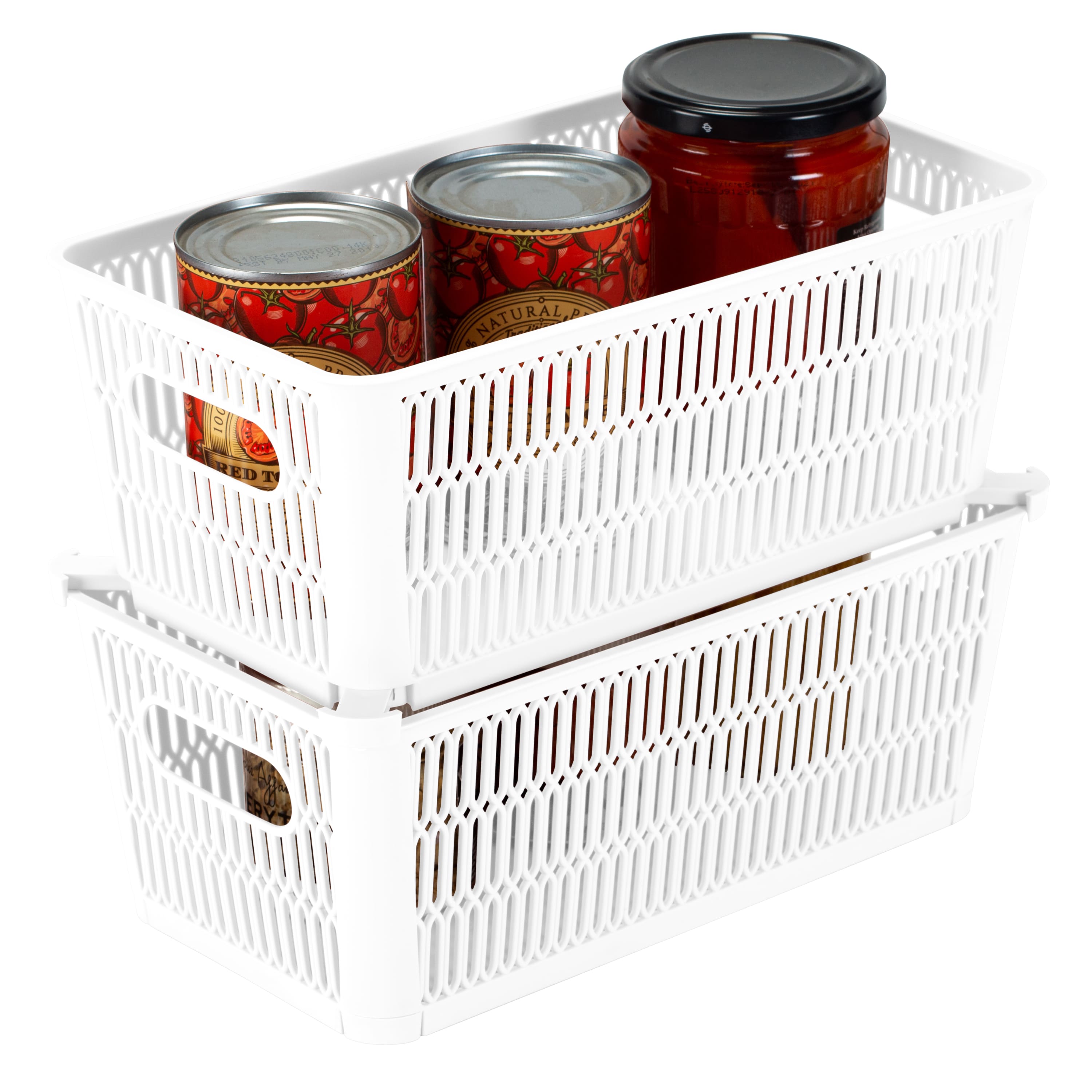 Simplify Slide 2 Stack It Small Storage Tote Baskets, 2ct.