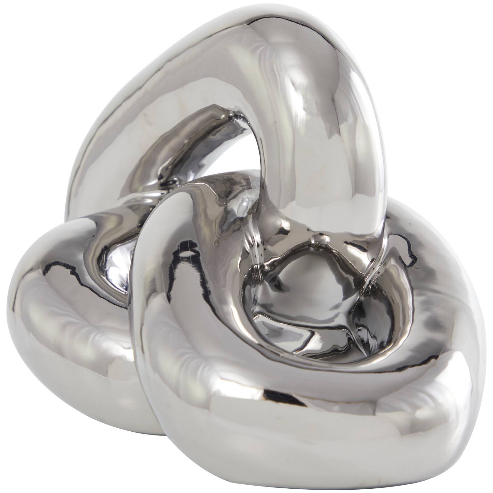 11" Ceramic 3-Link Chain Sculpture