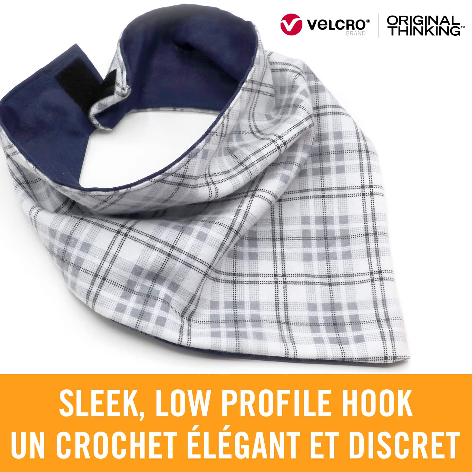 VELCRO® Brand Sleek & Thin™ Stick On Black Fastener Roll