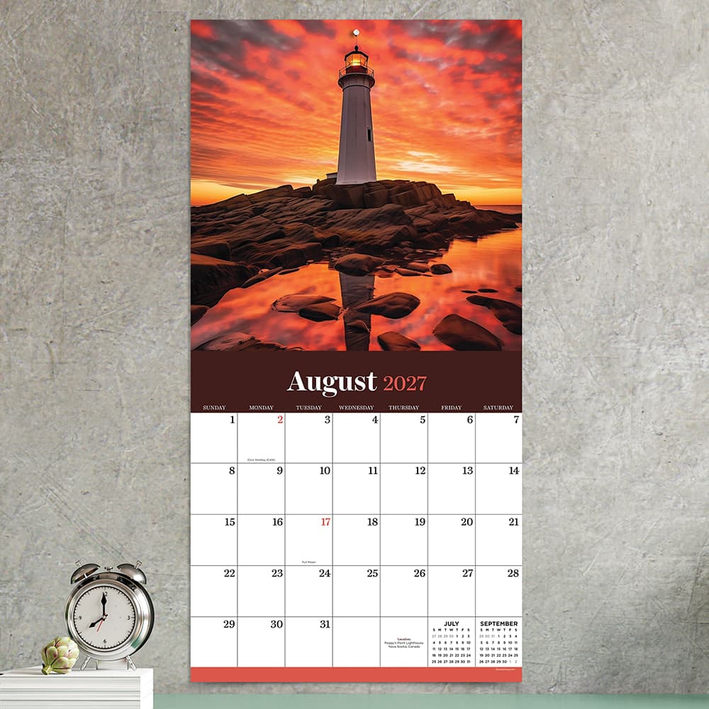 2027 Sunsets Wall Calendar