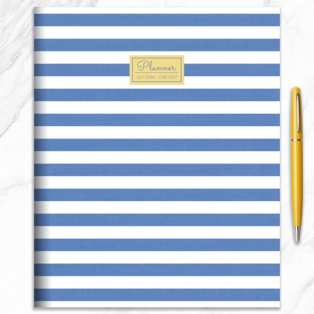 TF Publishing Large 2026-27 Linen Lines Monthly Planner
